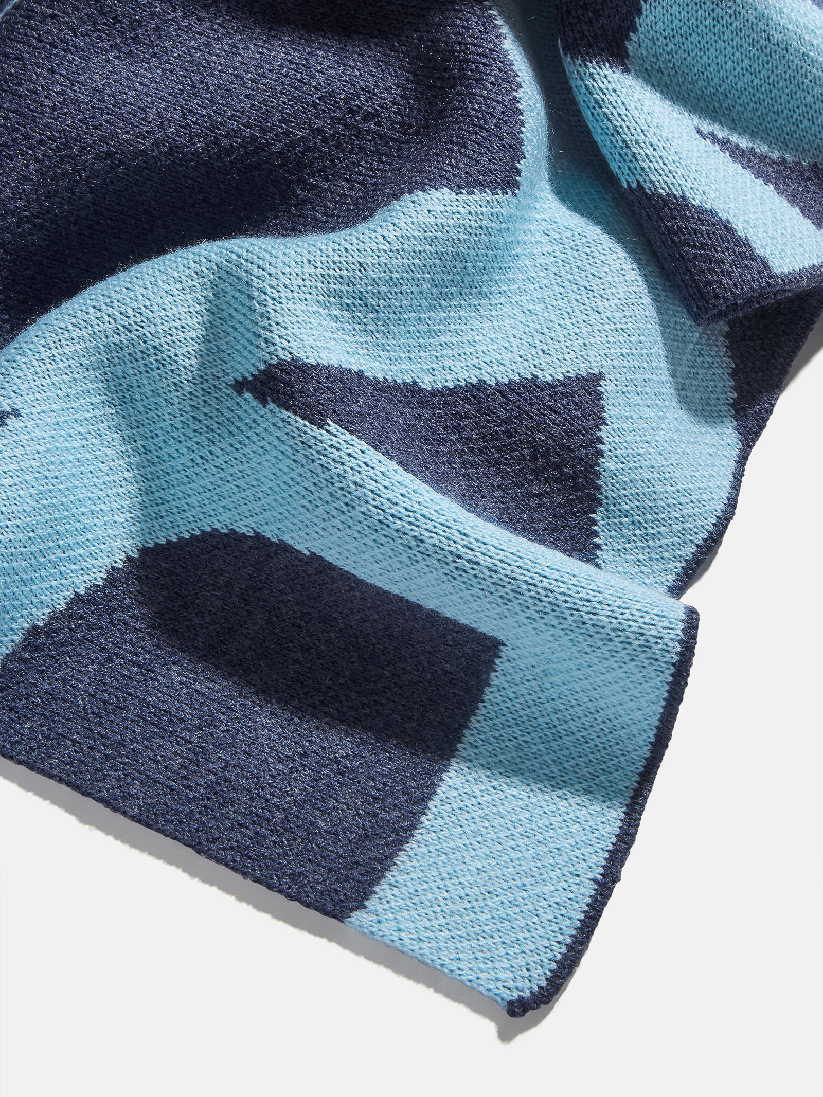 Ramble On Custom Blanket - Navy/Light Blue-Blues Comming