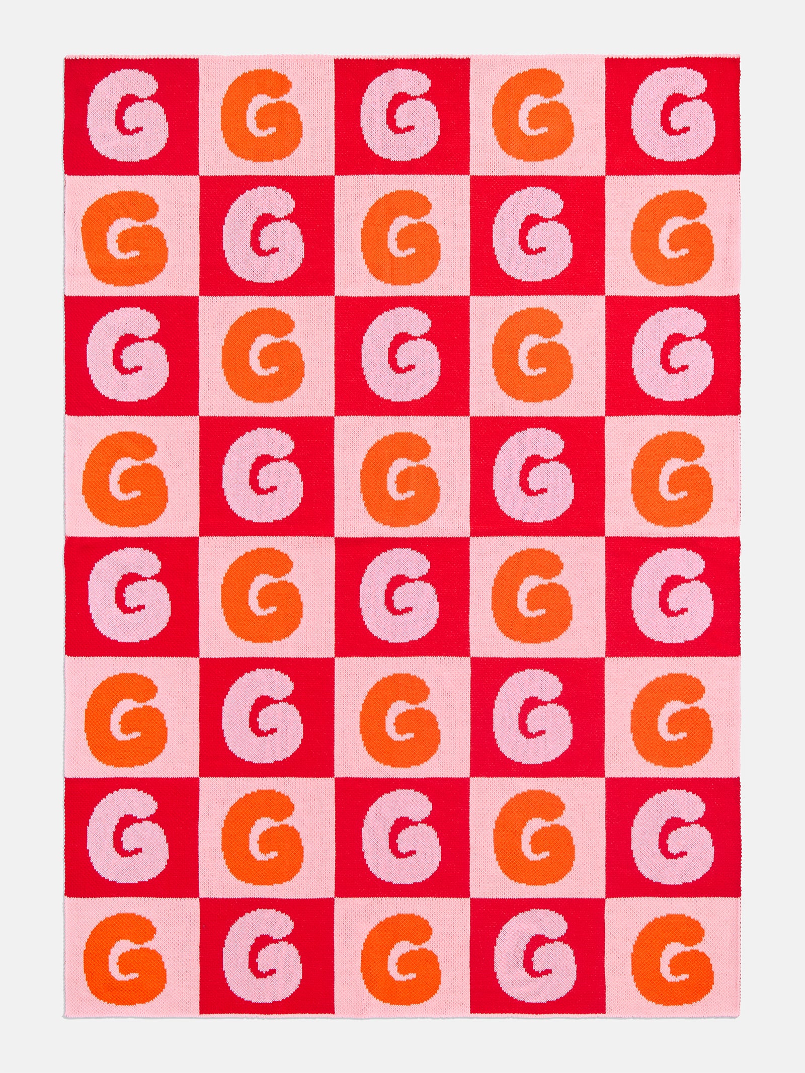 Bubble On Repeat Custom Blanket - Bright Orange/Light Pink-Blues Comming