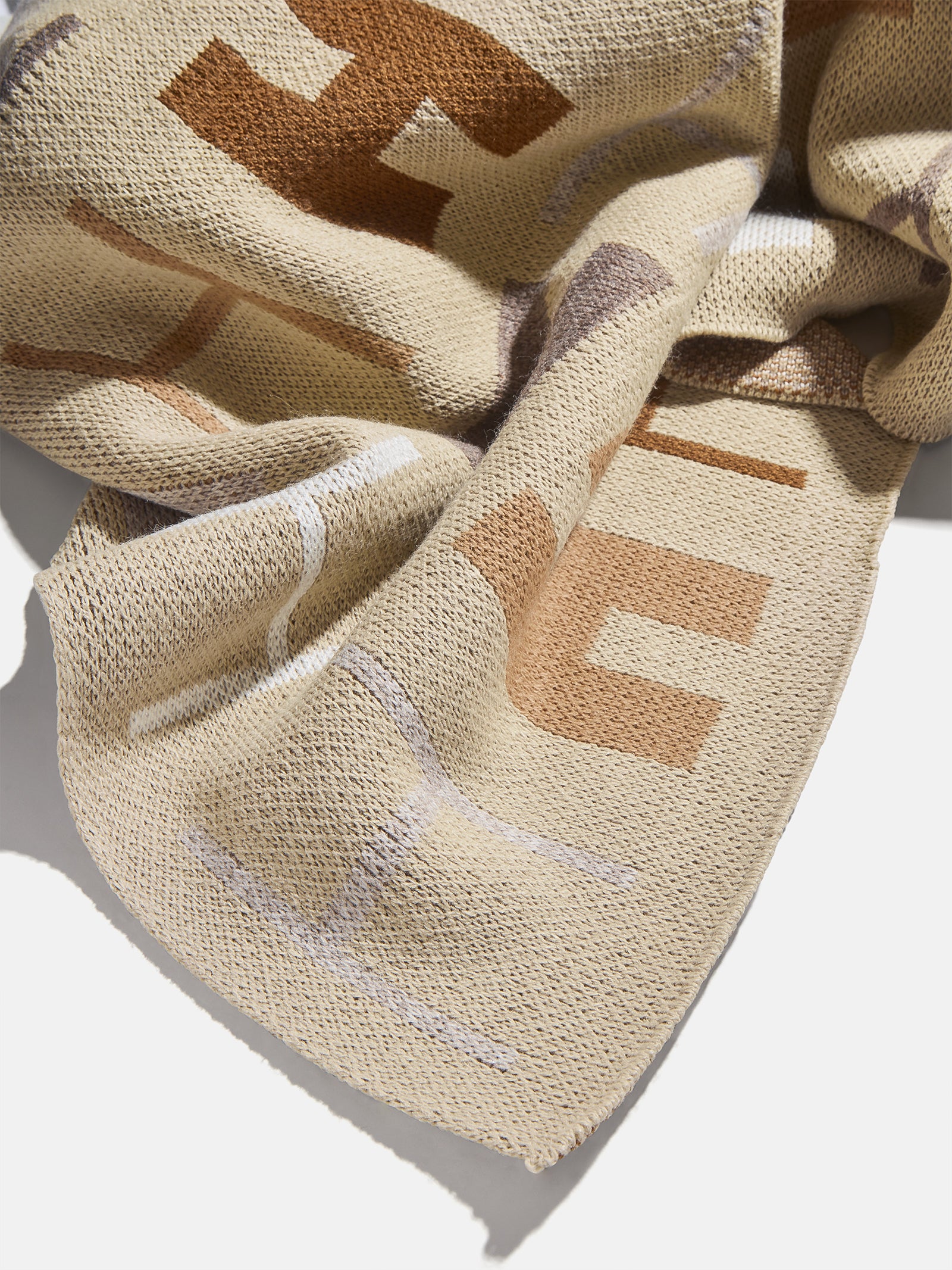 Upside Down & All Around Custom Blanket - Tan/Brown-Blues Comming