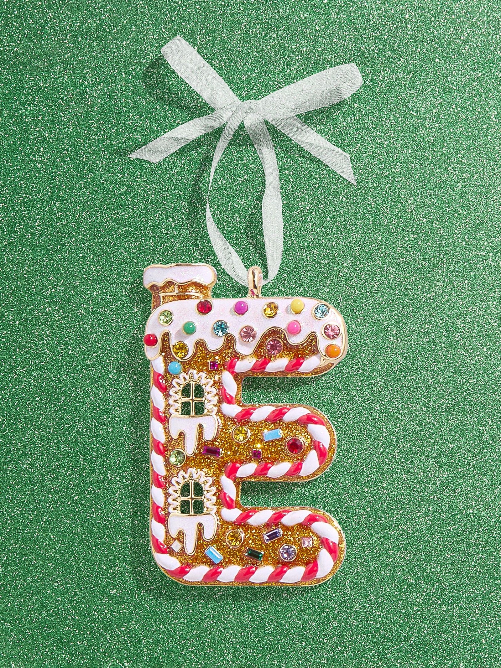 Gingerbread Initial Ornament - Gingerbread Initial Ornament-Blues Comming