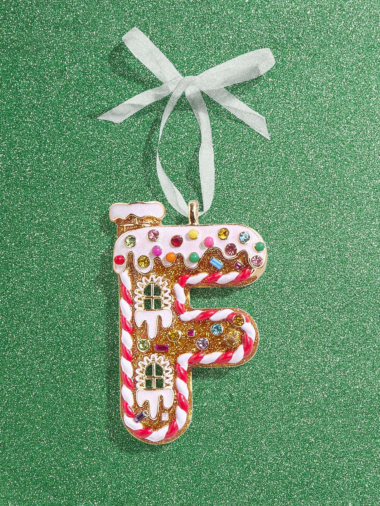 Gingerbread Initial Ornament - Gingerbread Initial Ornament-Blues Comming