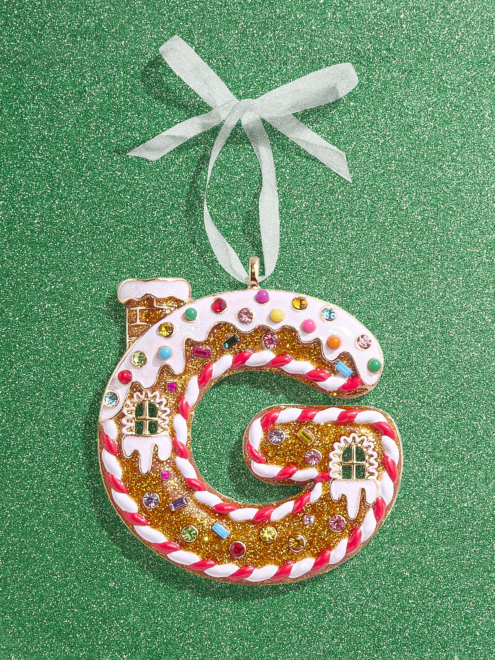 Gingerbread Initial Ornament - Gingerbread Initial Ornament-Blues Comming