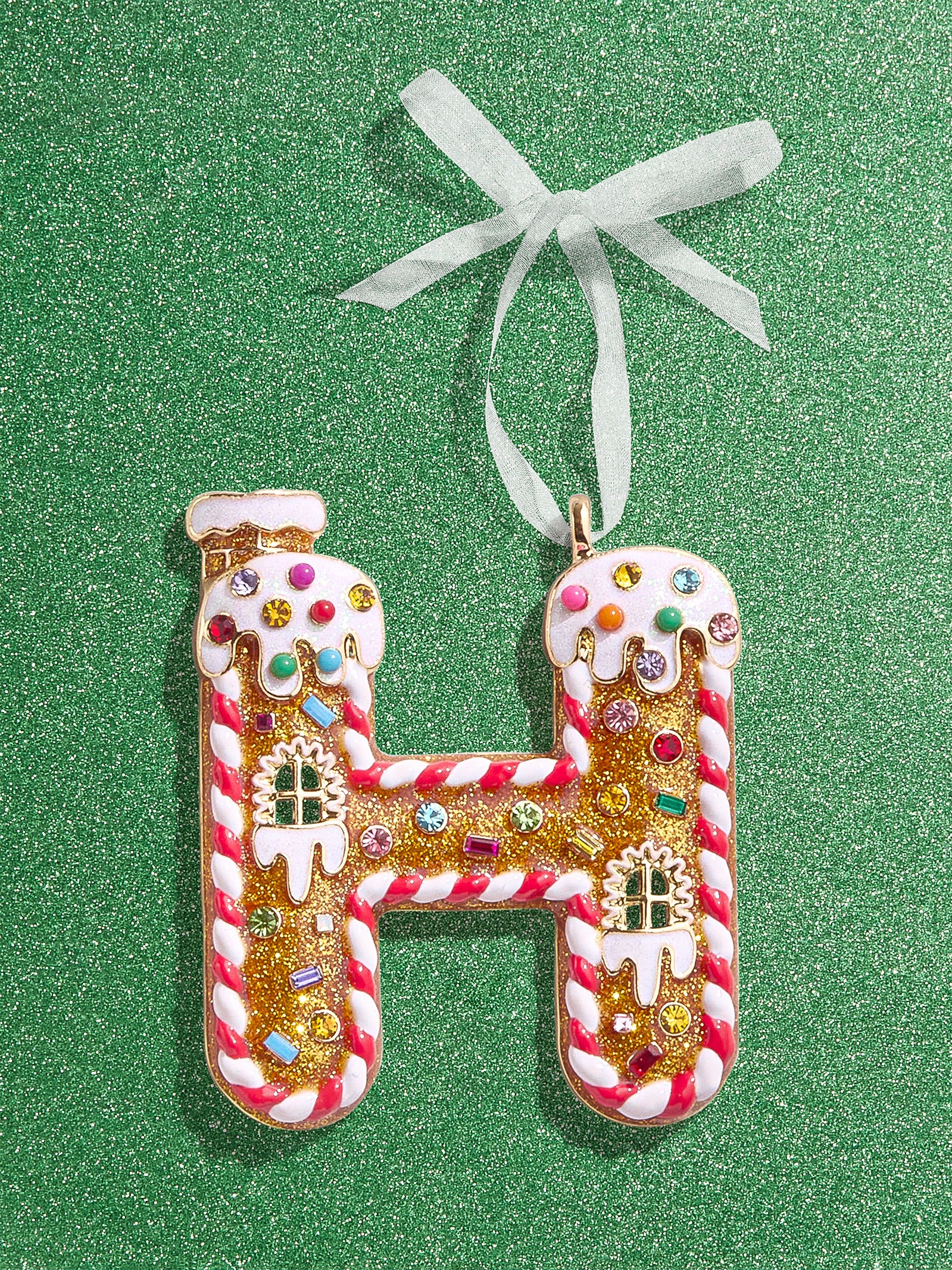 Gingerbread Initial Ornament - Gingerbread Initial Ornament-Blues Comming