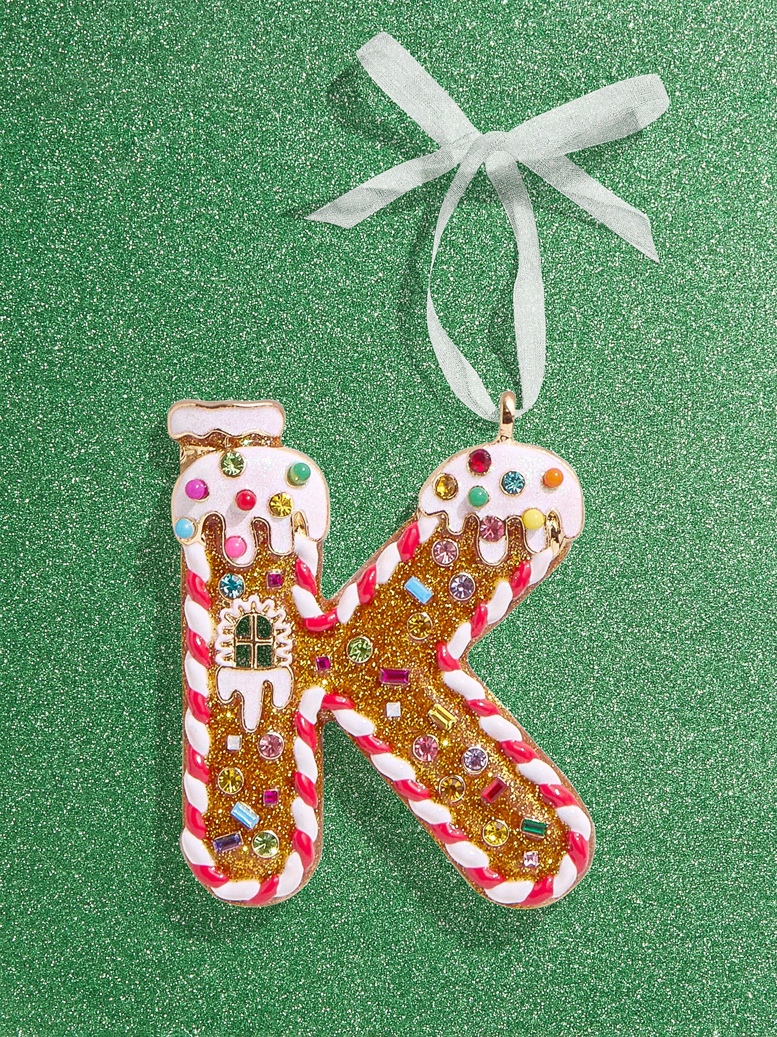 Gingerbread Initial Ornament - Gingerbread Initial Ornament-Blues Comming