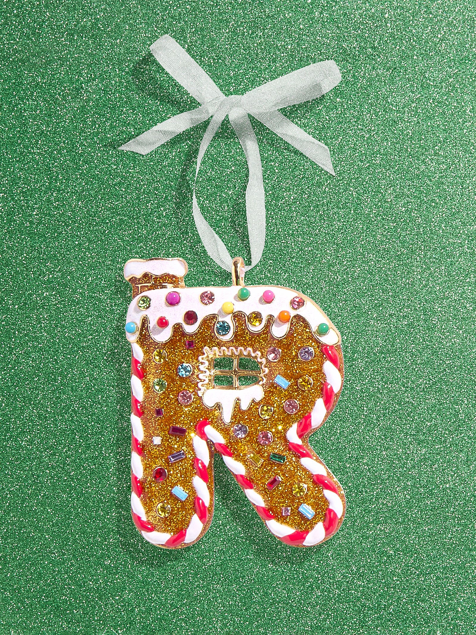 Gingerbread Initial Ornament - Gingerbread Initial Ornament-Blues Comming
