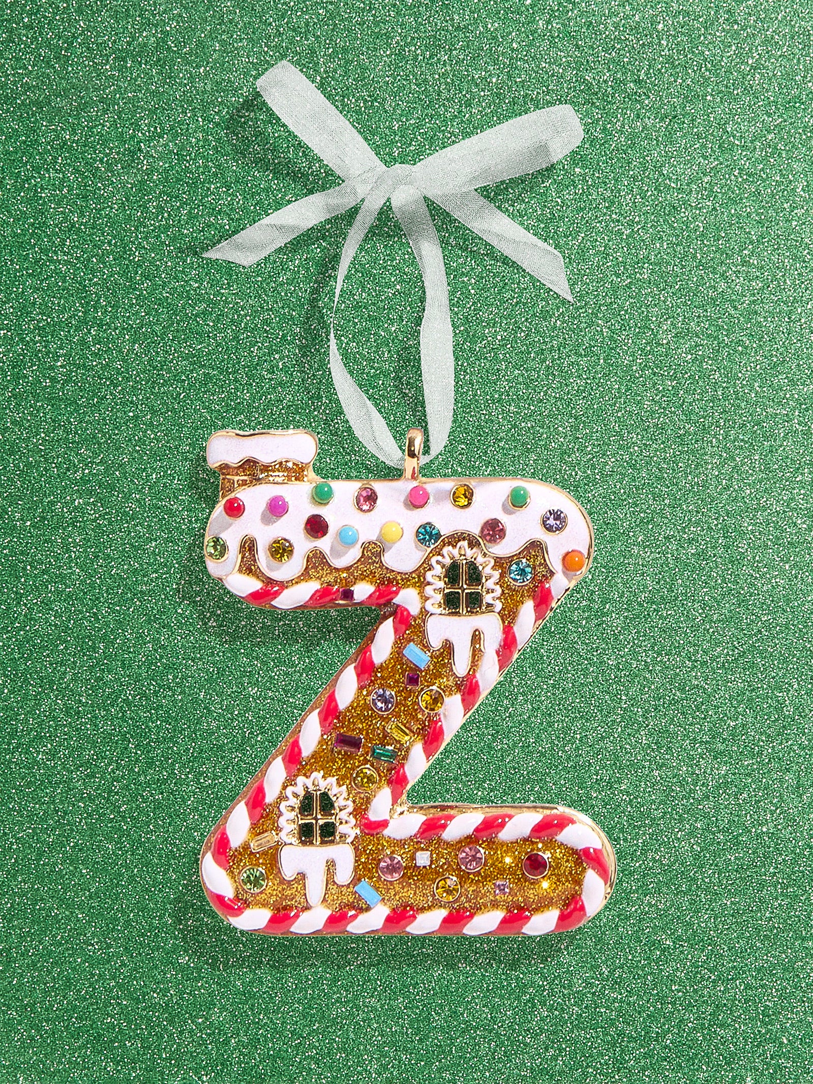 Gingerbread Initial Ornament - Gingerbread Initial Ornament-Blues Comming