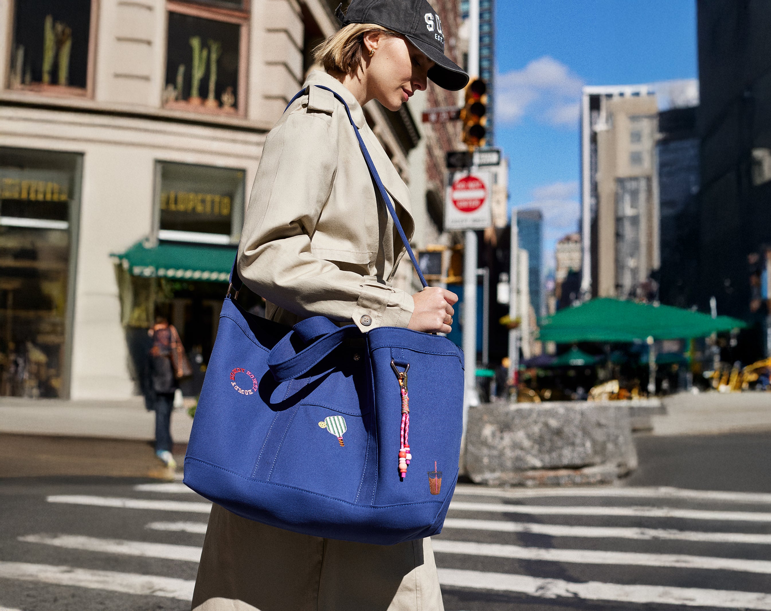 Large Custom Icon Tote - Large-Blues Comming