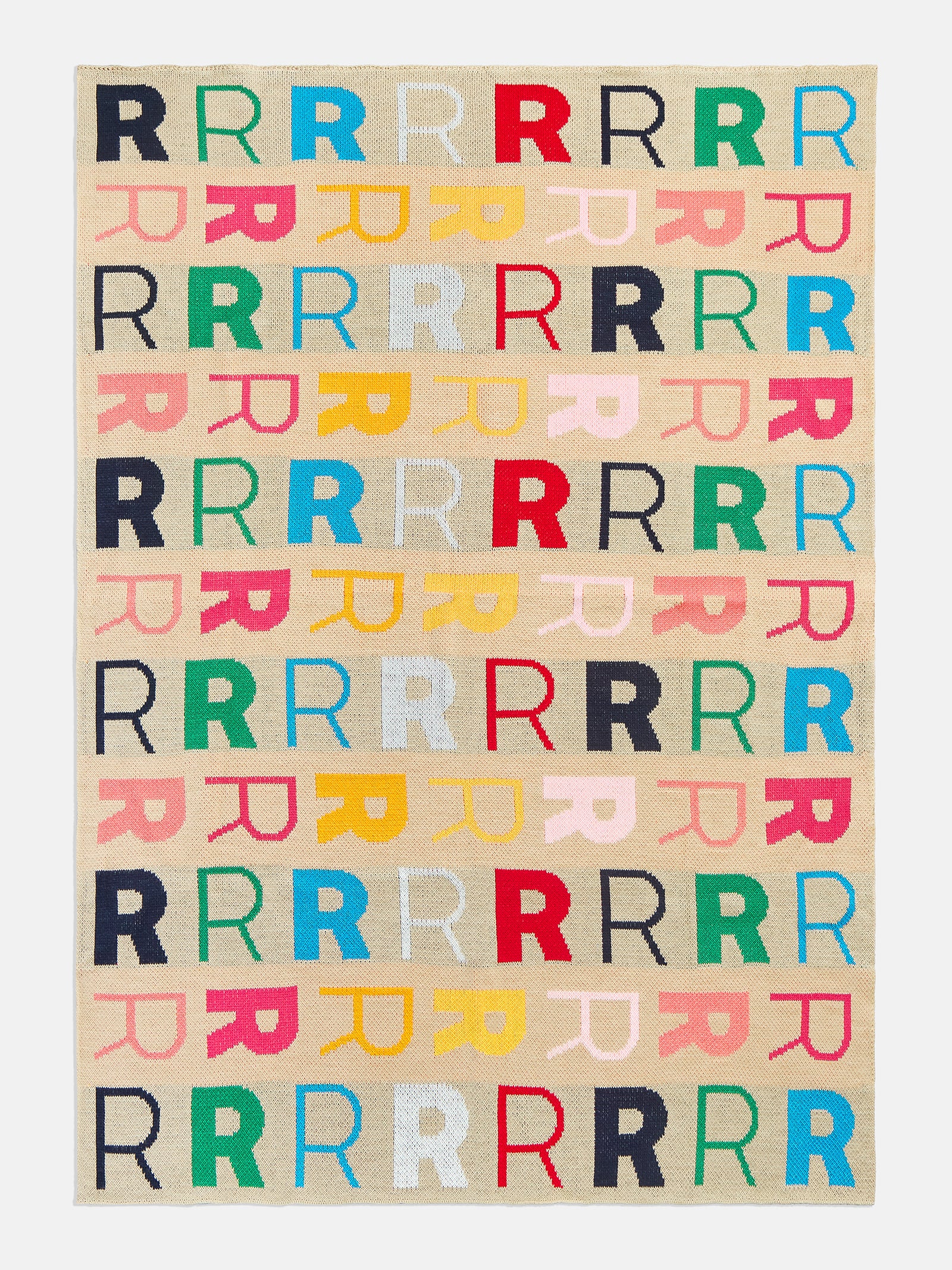 Upside Down & All Around Custom Blanket - Beige/Multi-Blues Comming