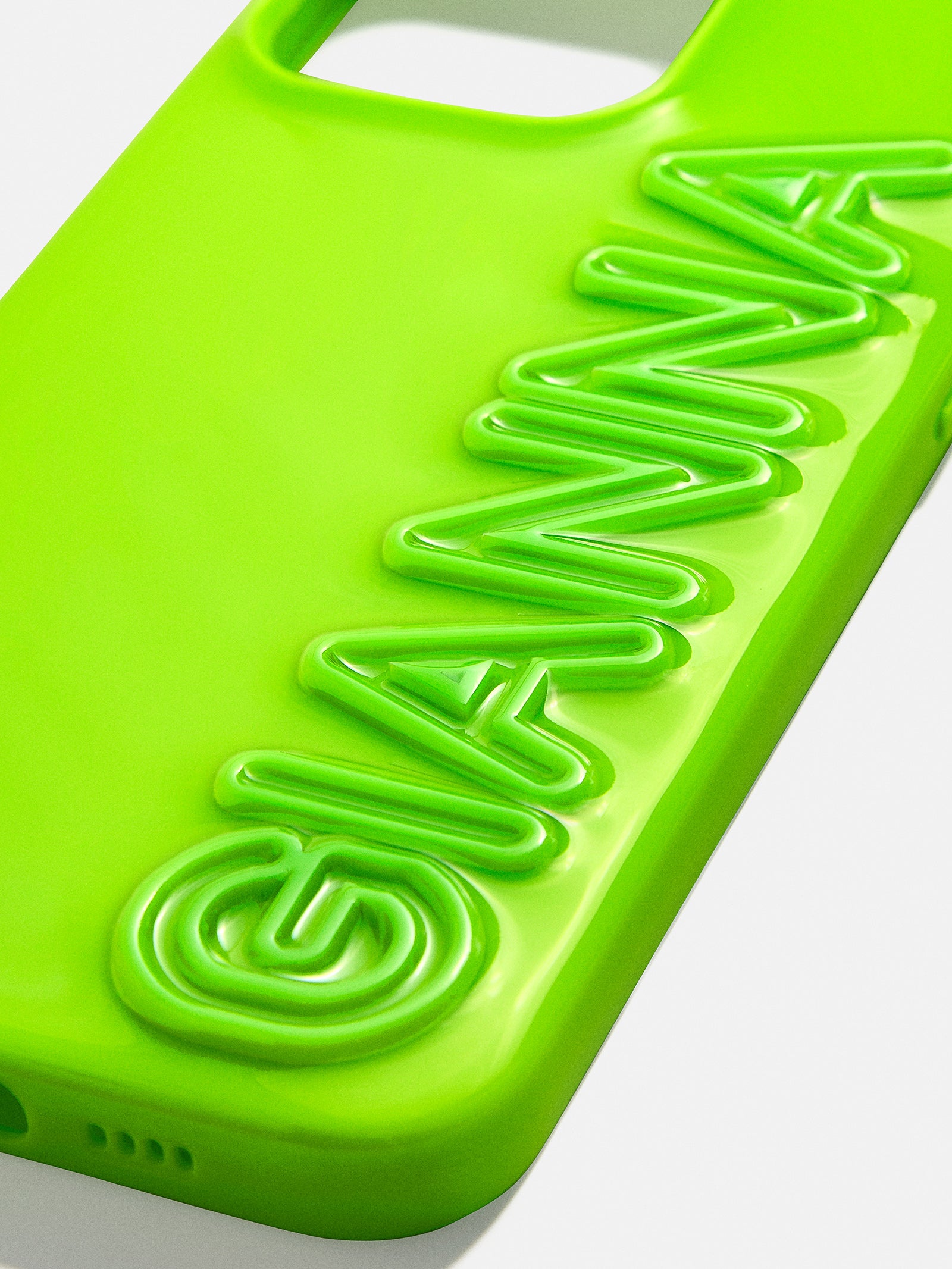 Fine Line Custom iPhone Case - Lime Green/Lime Green-Blues Comming