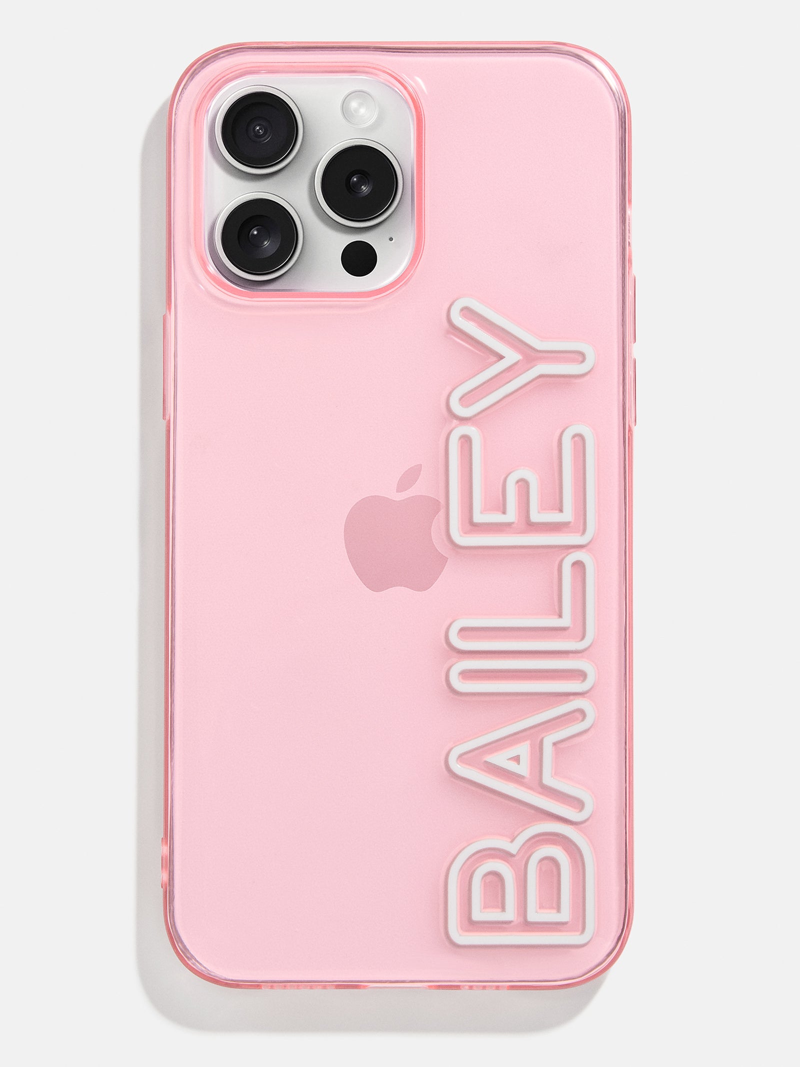 Fine Line Custom iPhone Case - Transparent Pink/White-Blues Comming