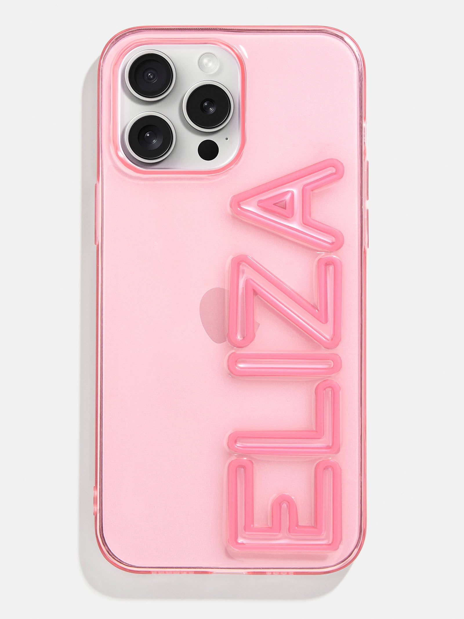 Fine Line Custom iPhone Case - Transparent Pink/Pink-Blues Comming