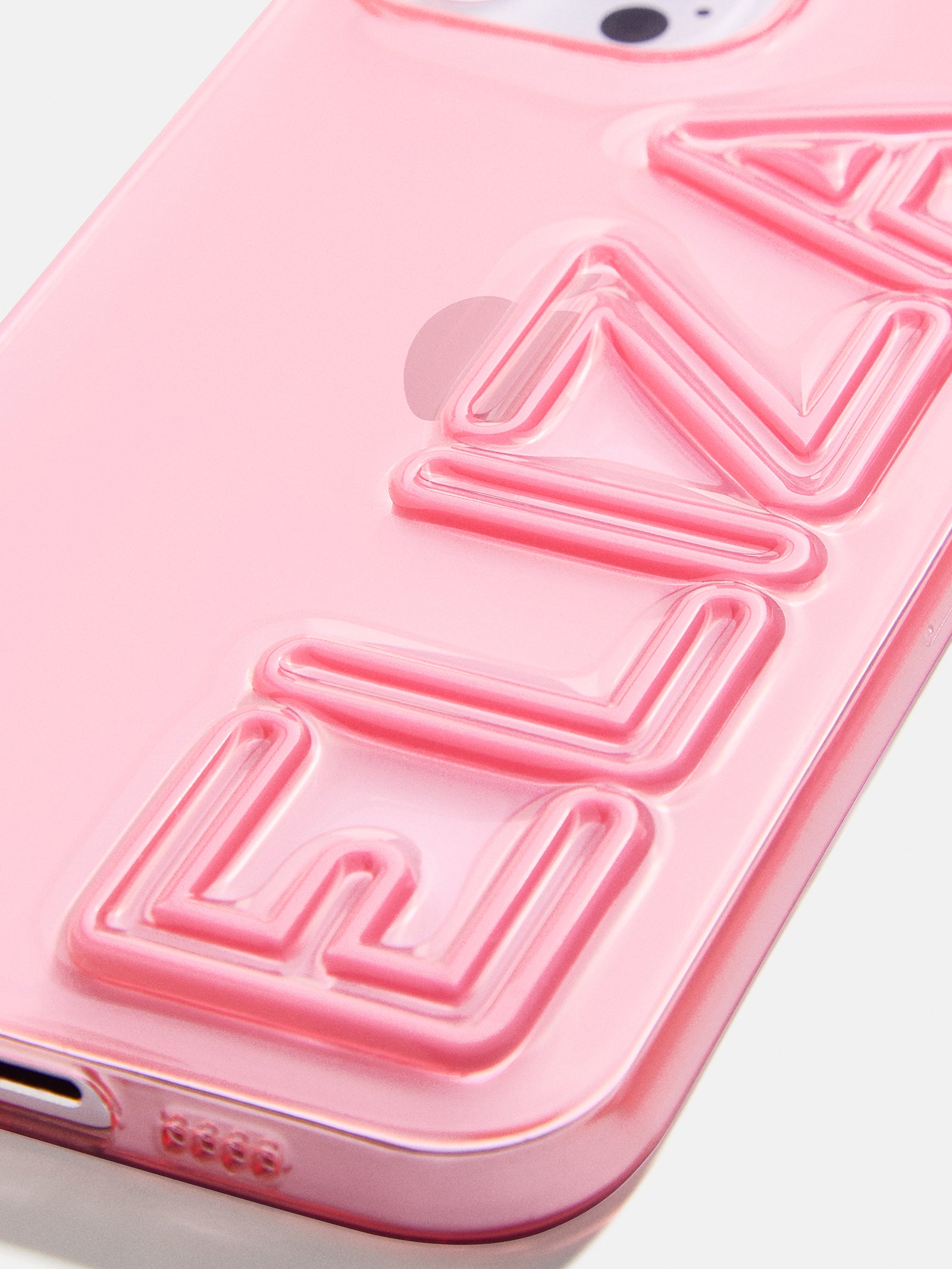 Fine Line Custom iPhone Case - Transparent Pink/Pink-Blues Comming
