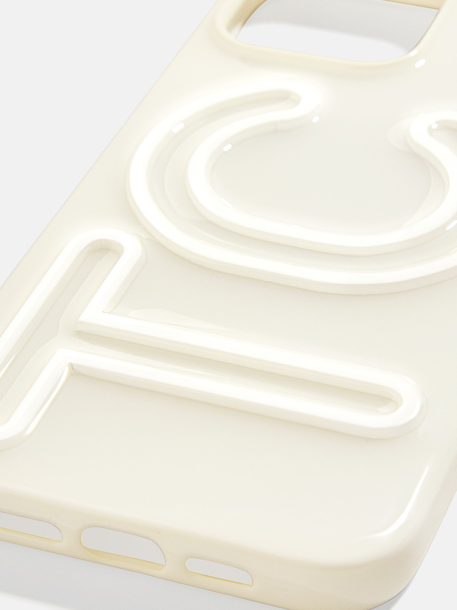 Fine Line Custom iPhone Case - White/White-Blues Comming