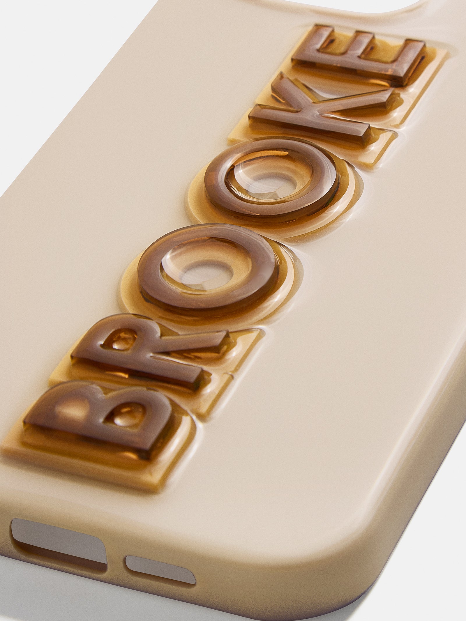 Block Font Custom iPhone Case - Beige/Brown-Blues Comming
