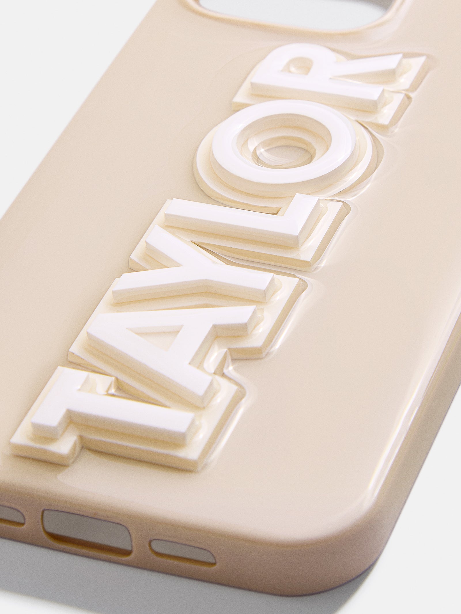 Block Font Custom iPhone Case - Beige/White-Blues Comming