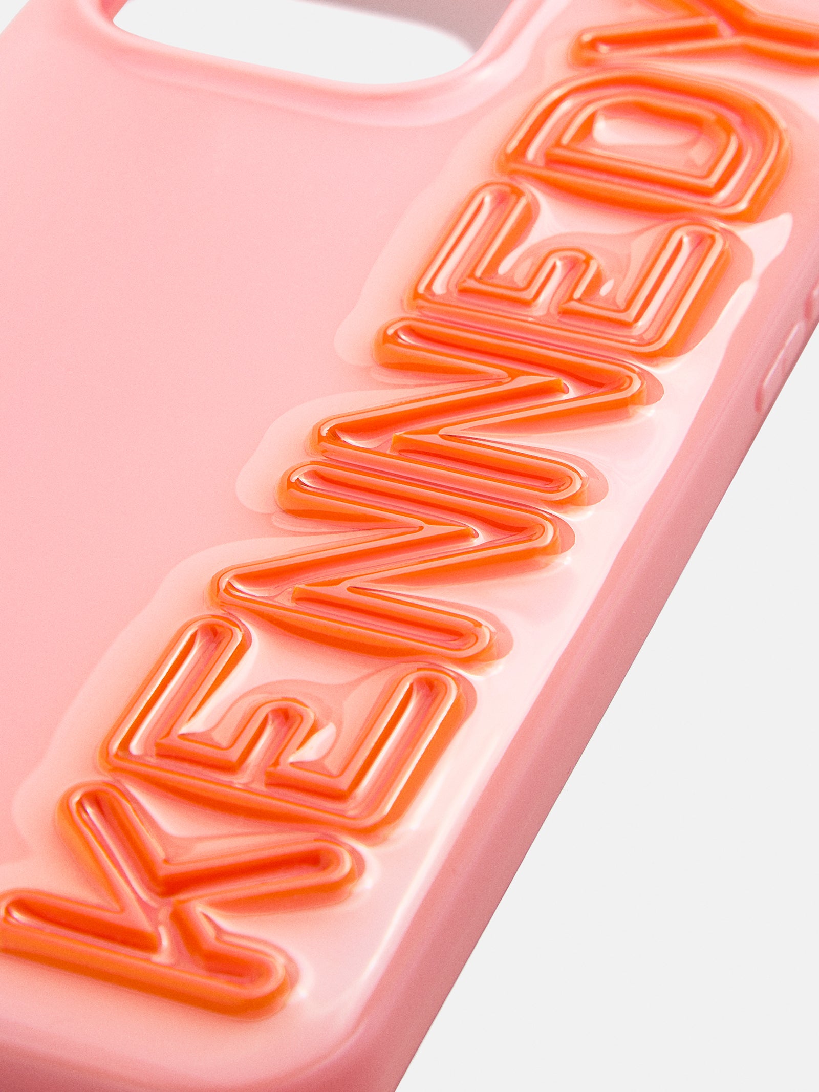Fine Line Custom iPhone Case - Blush/Orange-Blues Comming