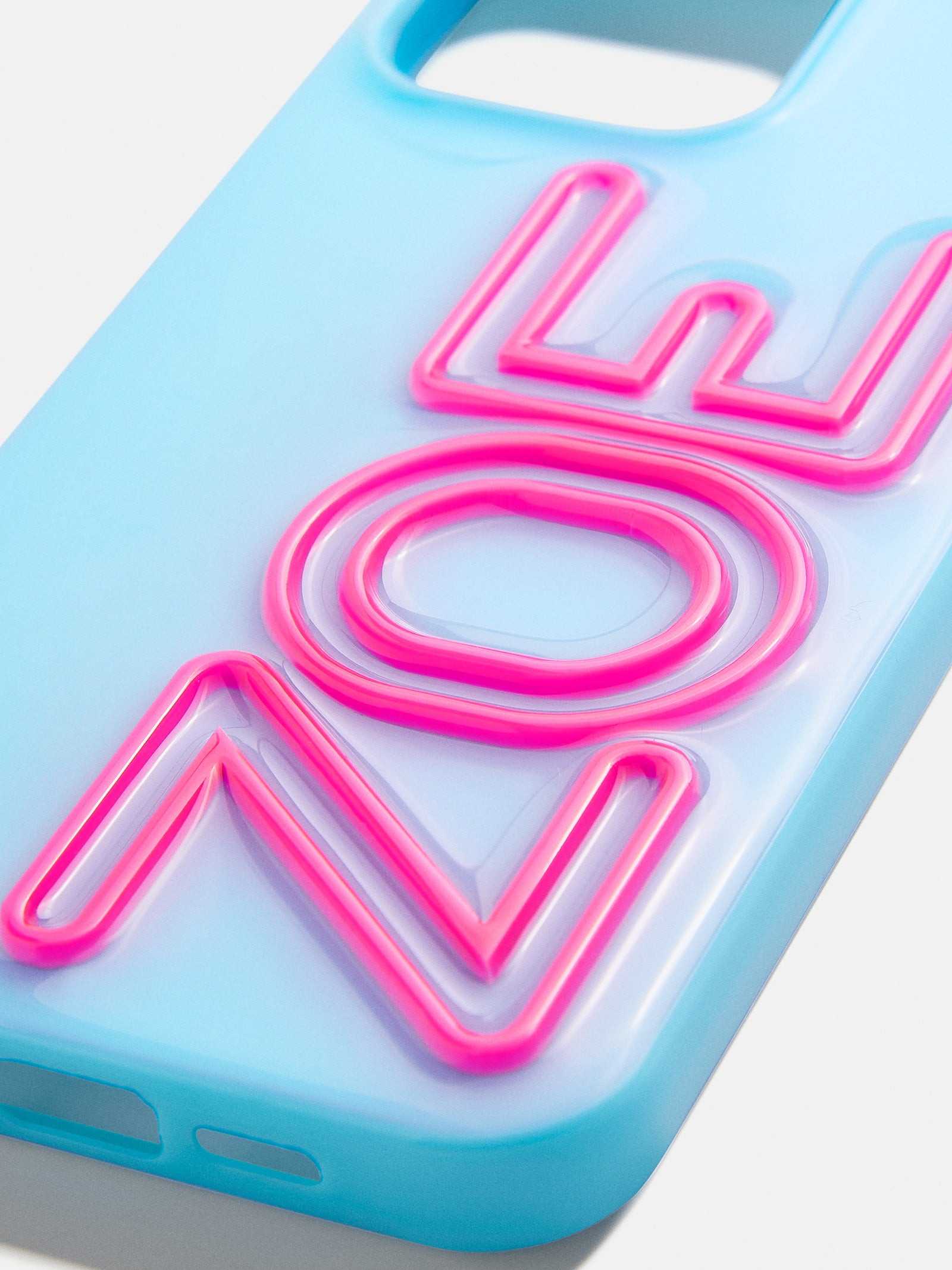 Fine Line Custom iPhone Case - Light Blue/Hot Pink-Blues Comming