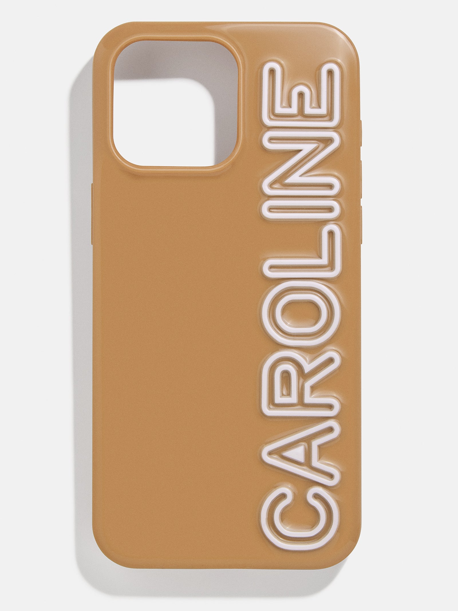 Fine Line Custom iPhone Case - Light Brown/White-Blues Comming