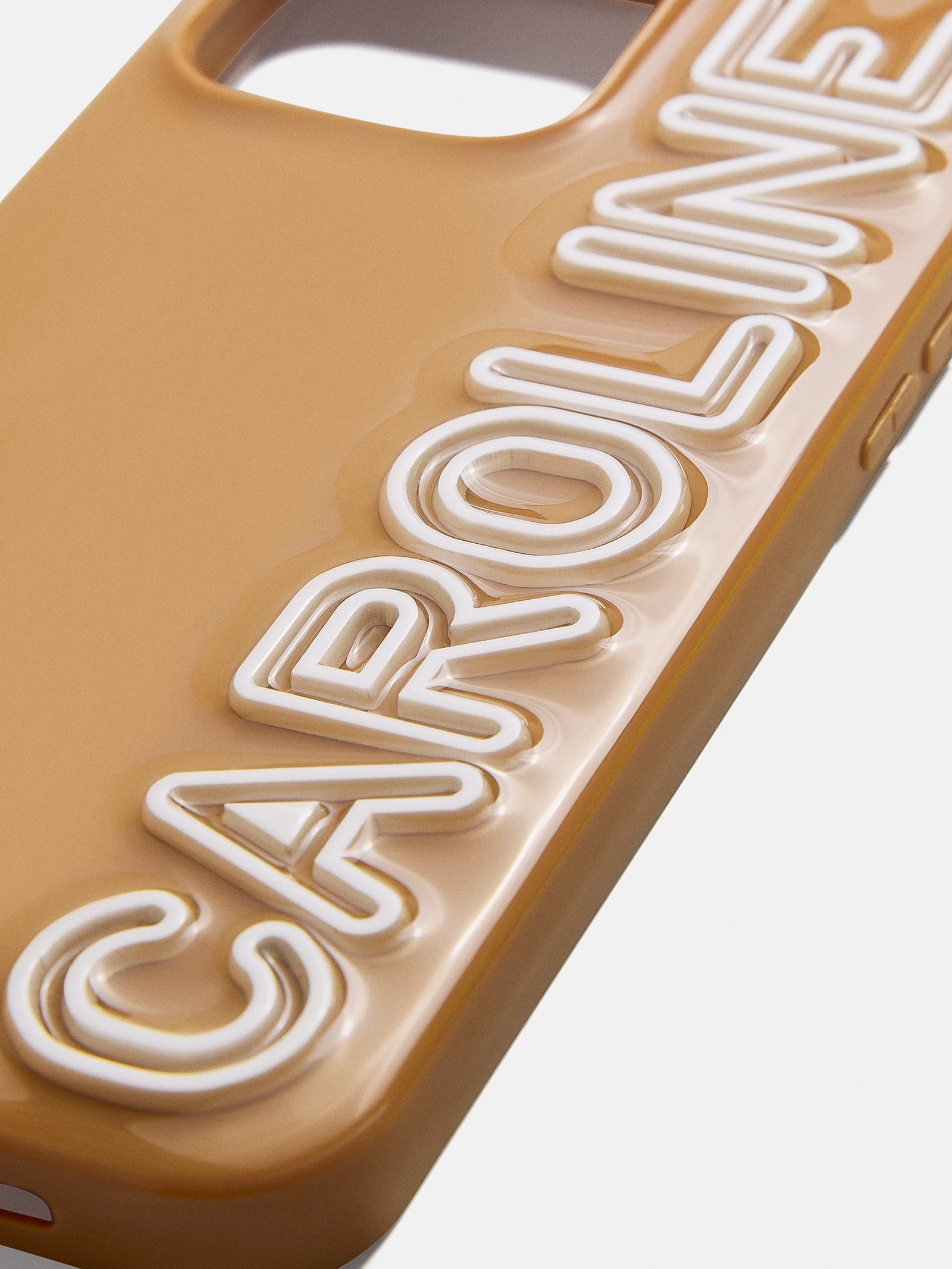 Fine Line Custom iPhone Case - Light Brown/White-Blues Comming