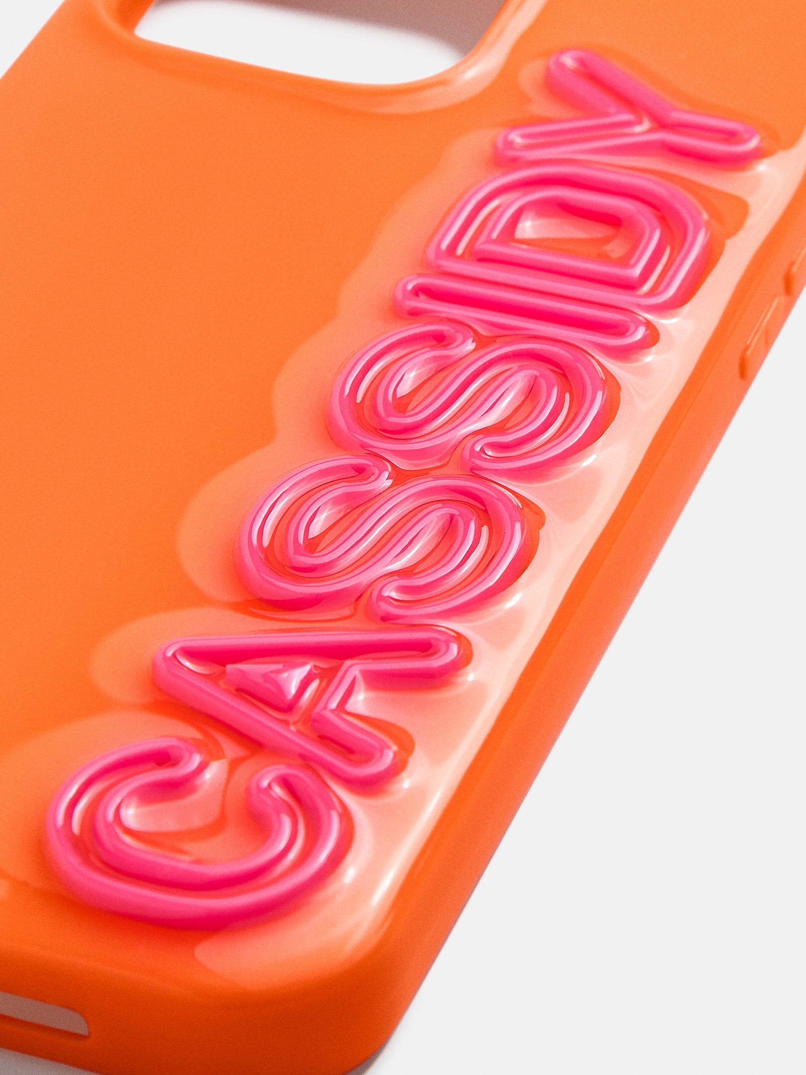 Fine Line Custom iPhone Case - Orange/Hot Pink-Blues Comming