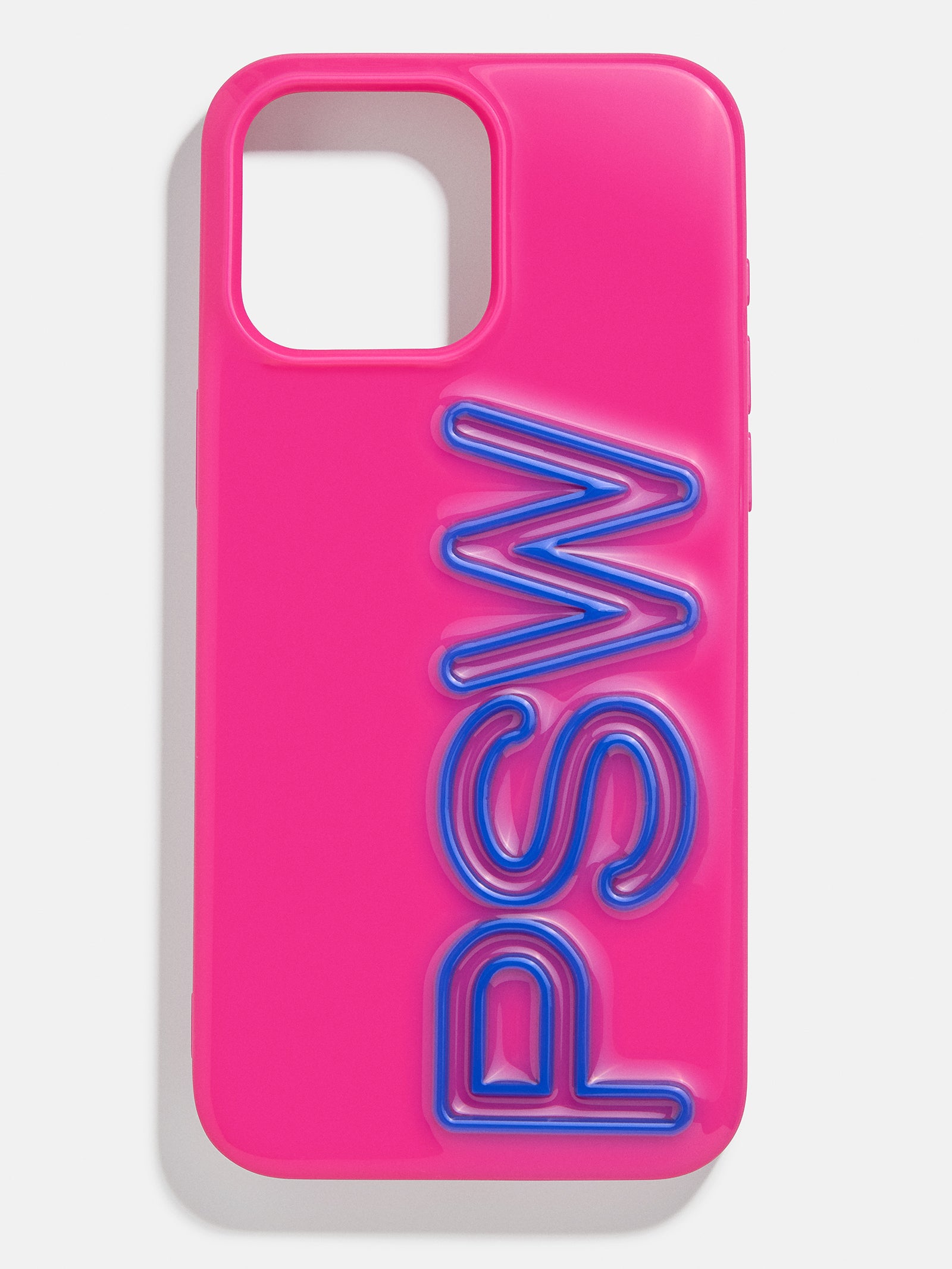 Fine Line Custom iPhone Case - Neon Pink/Cobalt Blue-Blues Comming