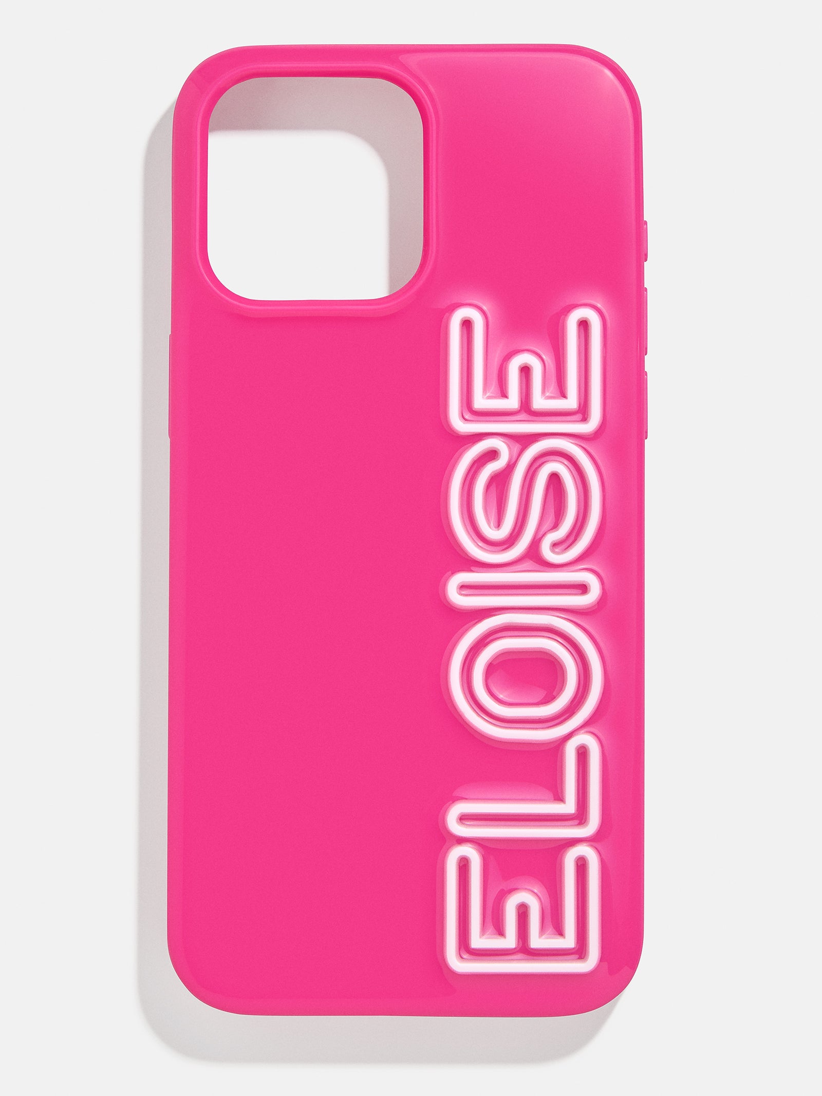 Fine Line Custom iPhone Case - Neon Pink/White-Blues Comming