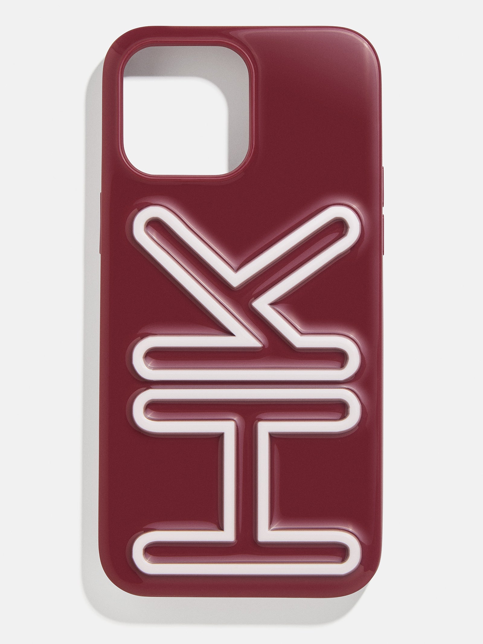 Fine Line Custom iPhone Case - Burgundy/White-Blues Comming