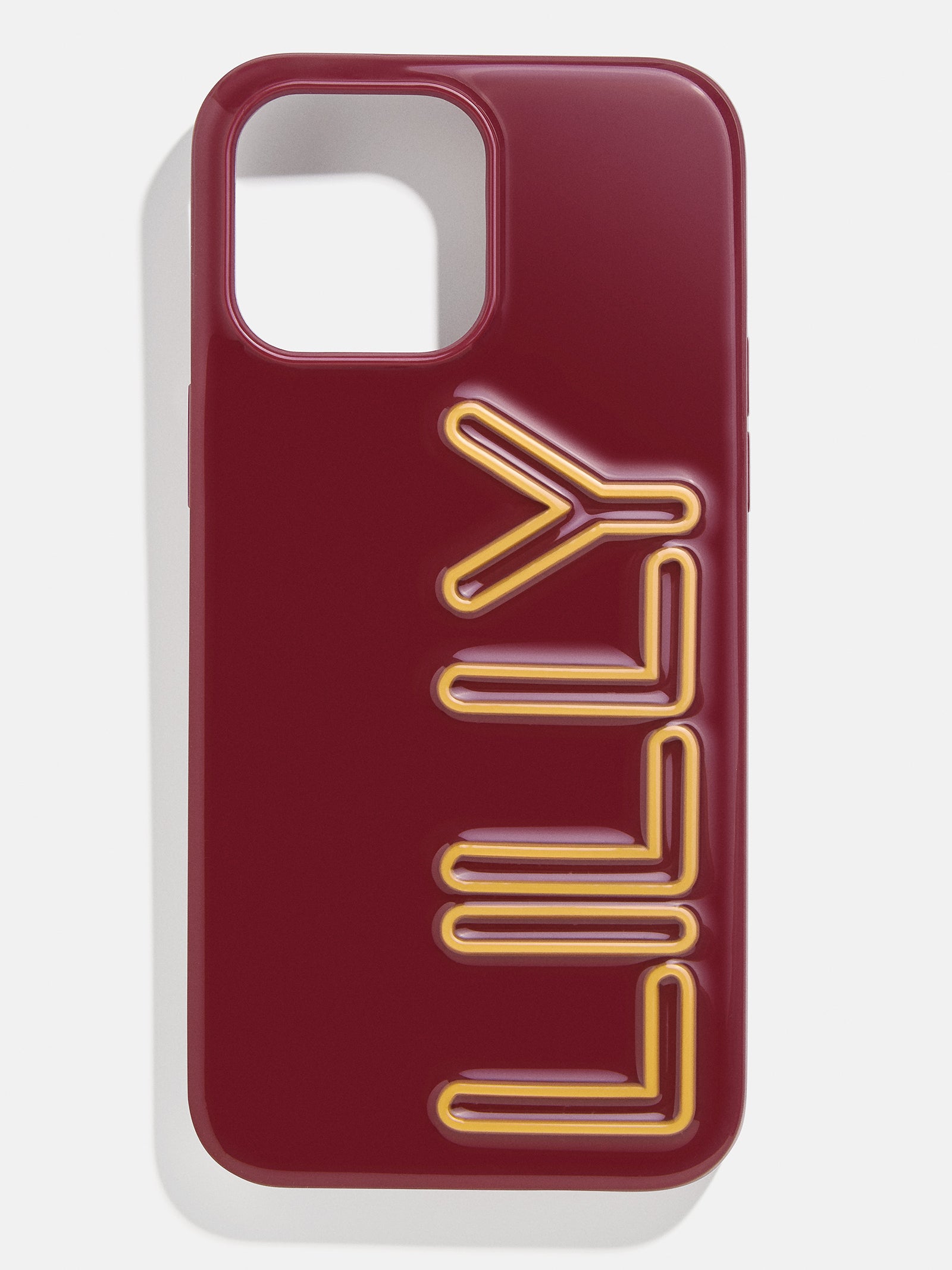 Fine Line Custom iPhone Case - Burgundy/Marigold-Blues Comming