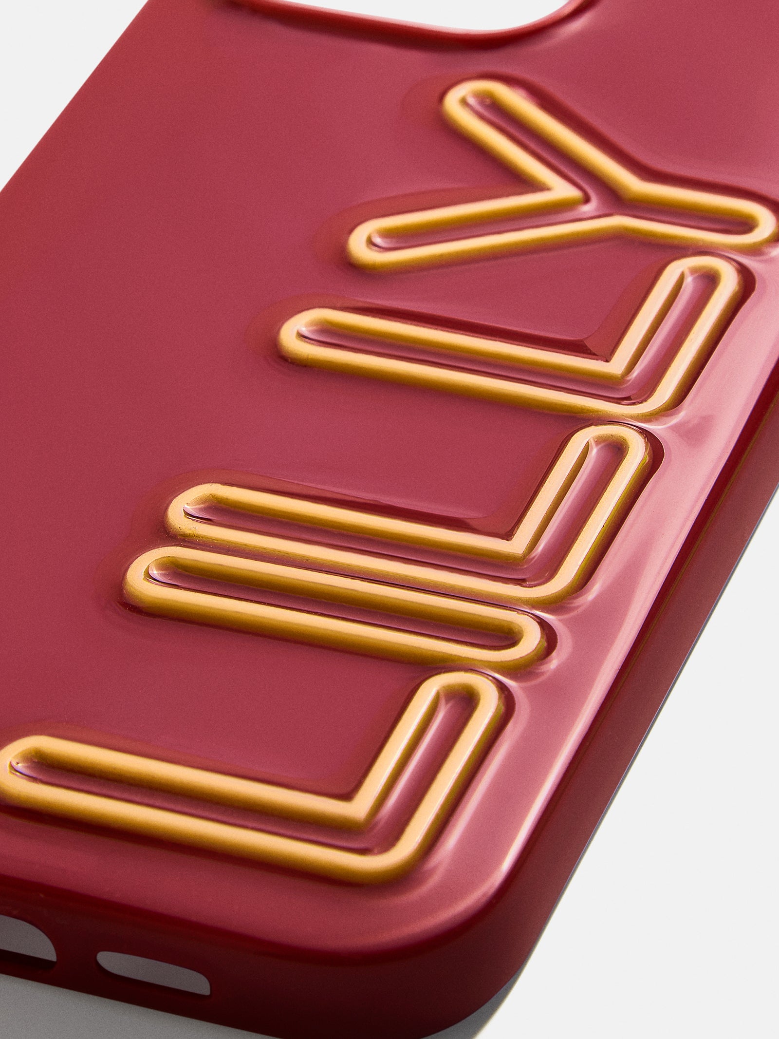 Fine Line Custom iPhone Case - Burgundy/Marigold-Blues Comming