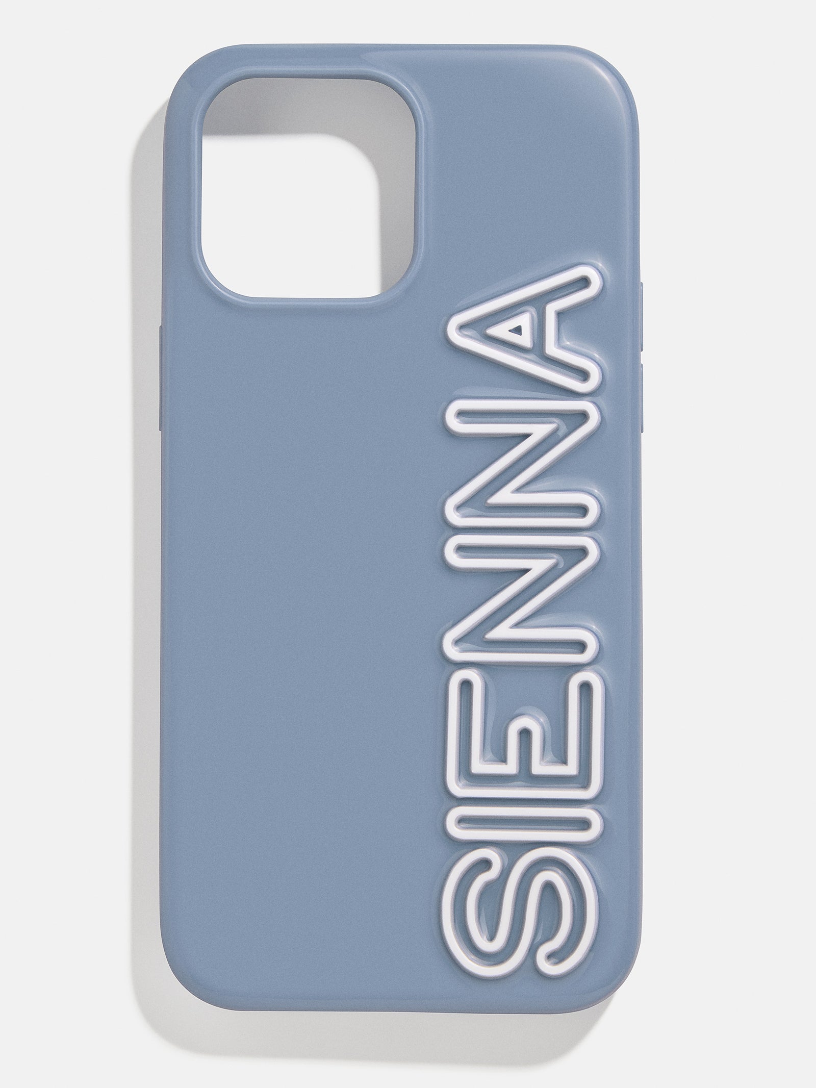 Fine Line Custom iPhone Case - Slate Blue/White-Blues Comming