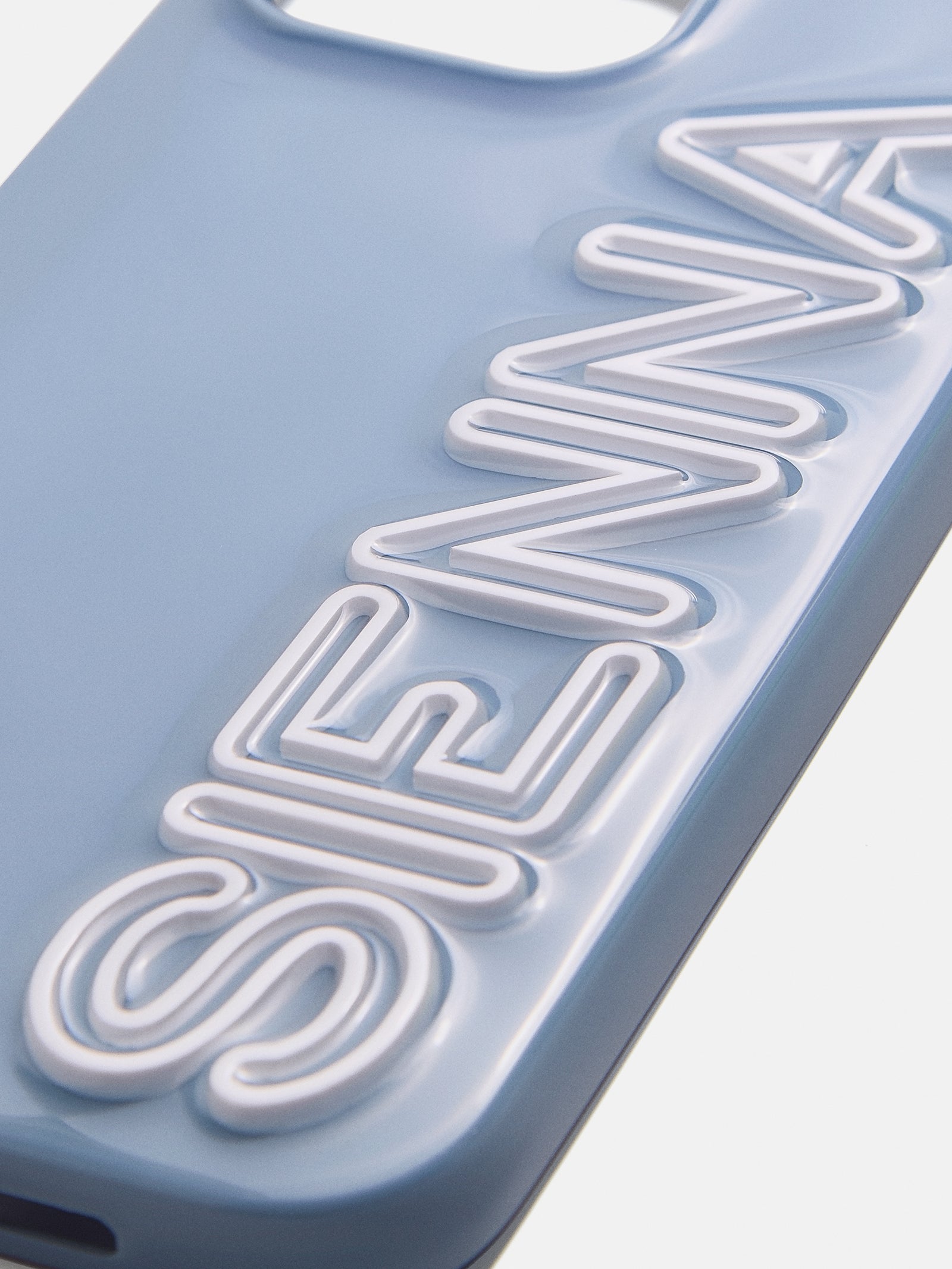 Fine Line Custom iPhone Case - Slate Blue/White-Blues Comming