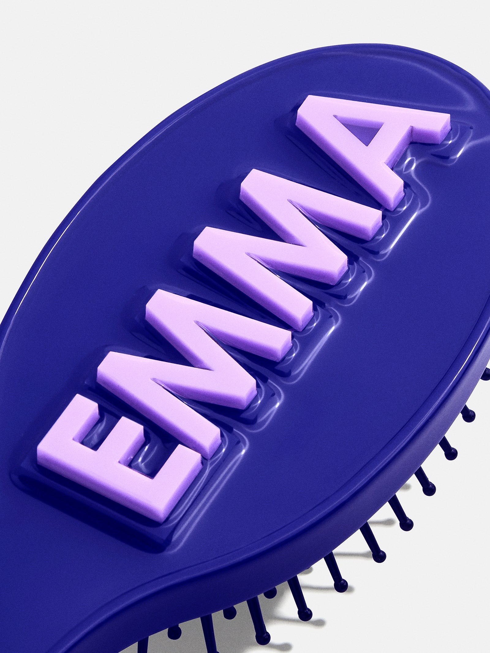 Mini Block Font Custom Hair Brush  - Navy/Light Purple-Blues Comming