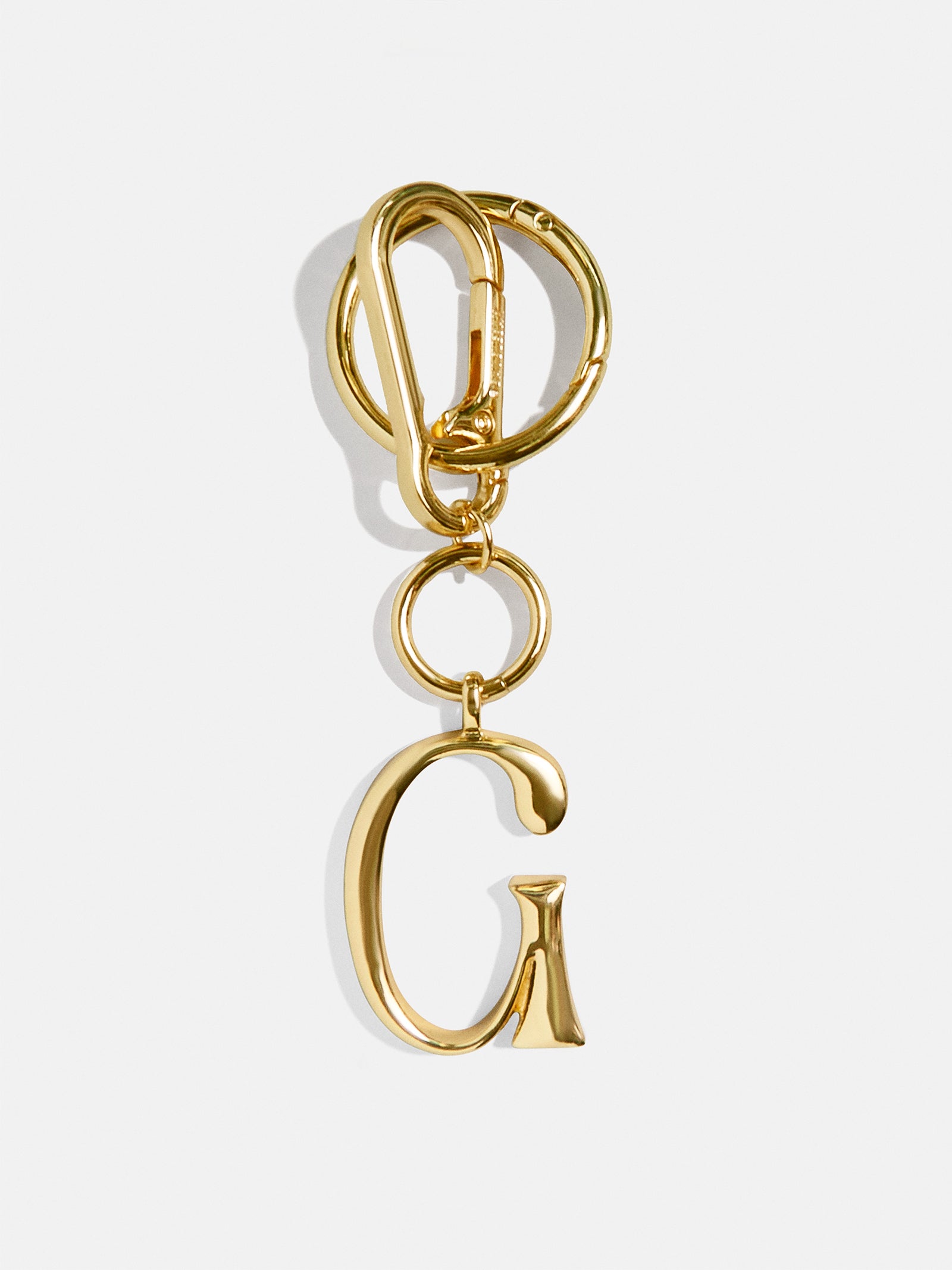 Gold Initial Enamel Bag Charm - G-Blues Comming