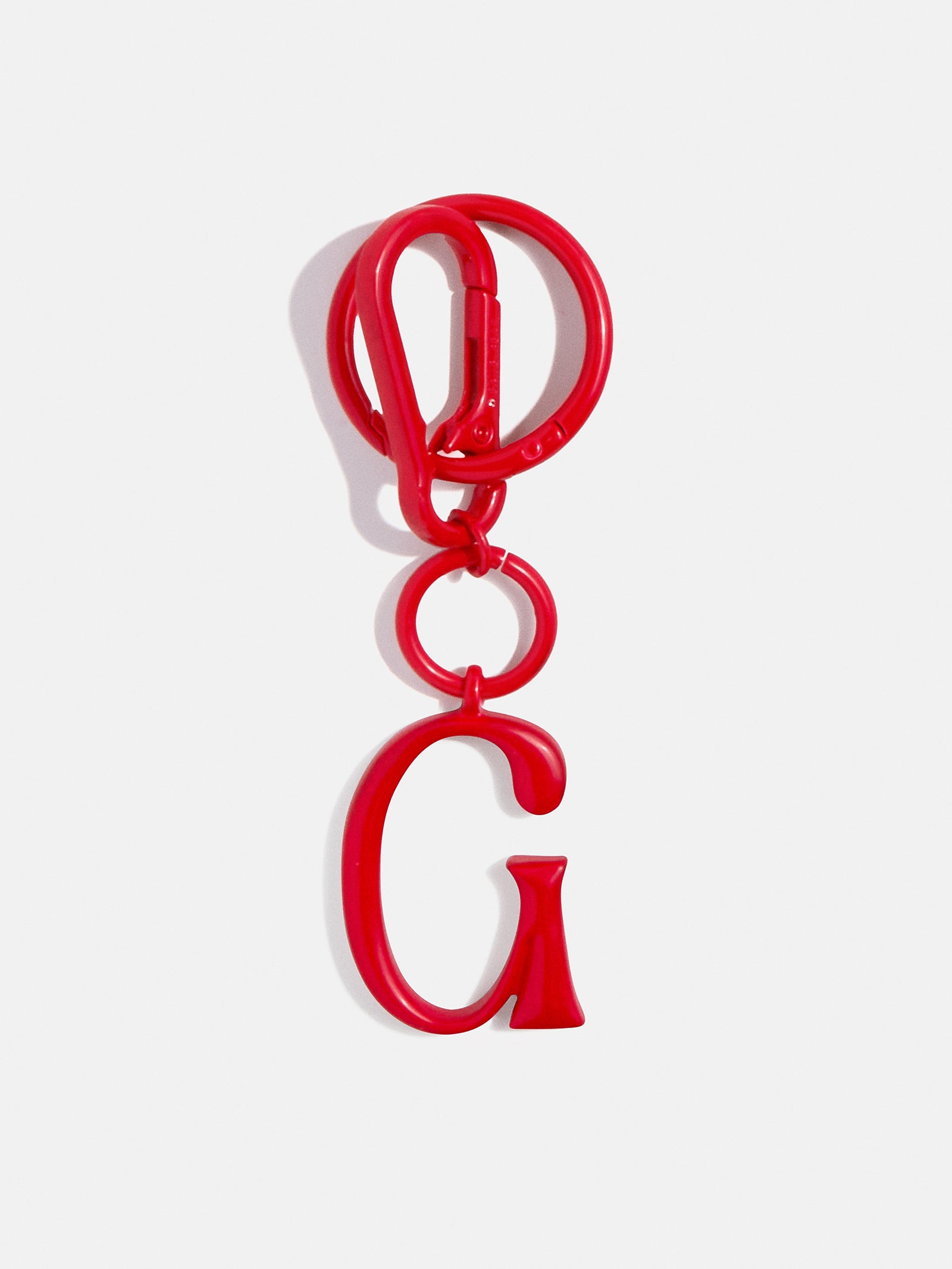 Red Initial Enamel Bag Charm - G-Blues Comming