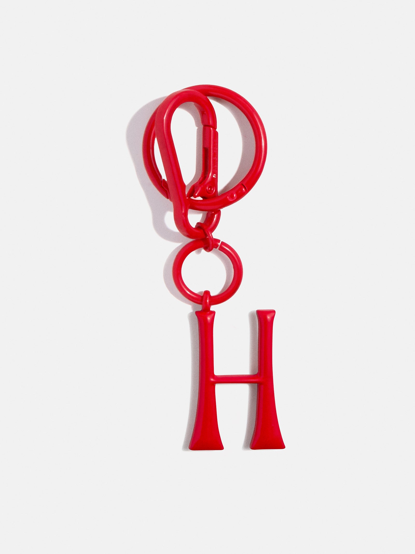 Red Initial Enamel Bag Charm - H-Blues Comming