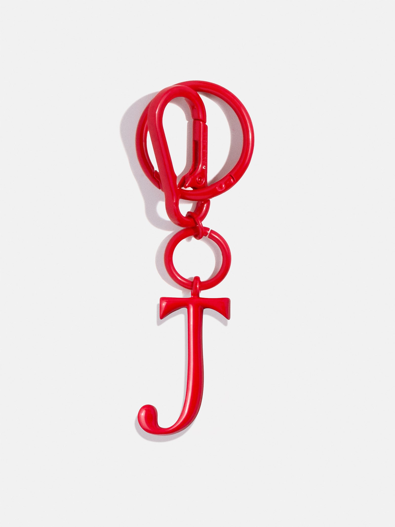 Red Initial Enamel Bag Charm - J-Blues Comming