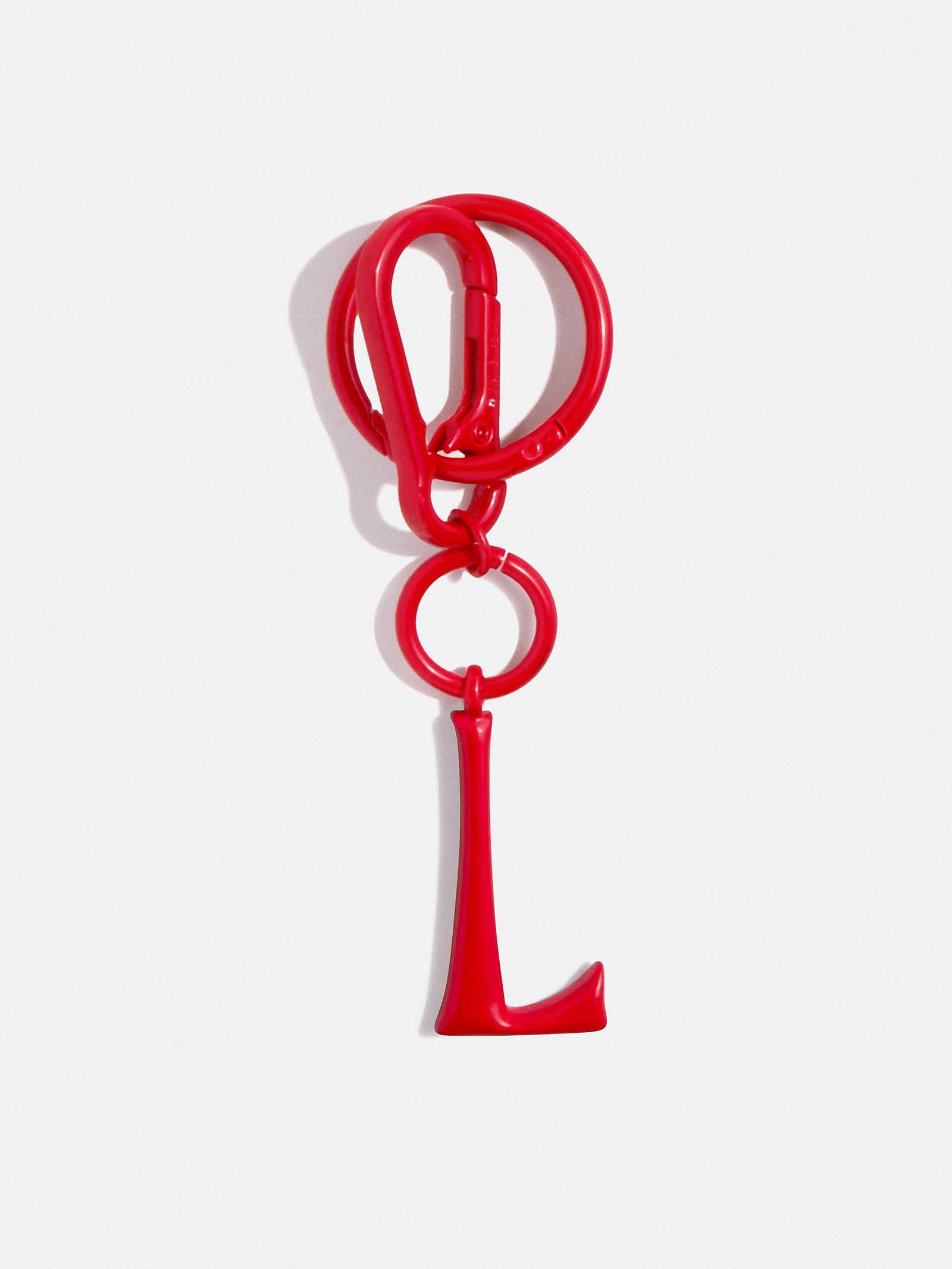 Red Initial Enamel Bag Charm - L-Blues Comming