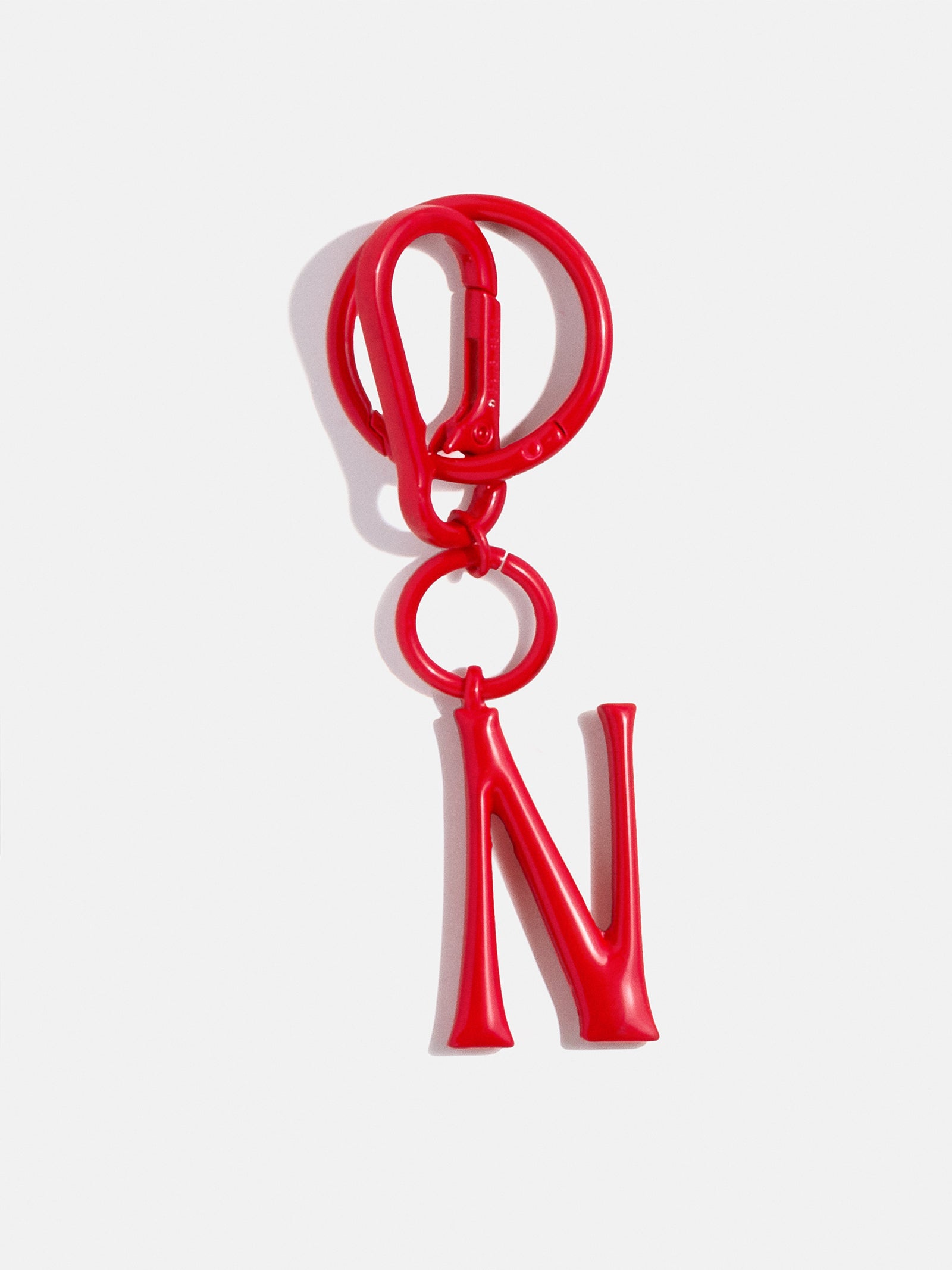 Red Initial Enamel Bag Charm - N-Blues Comming