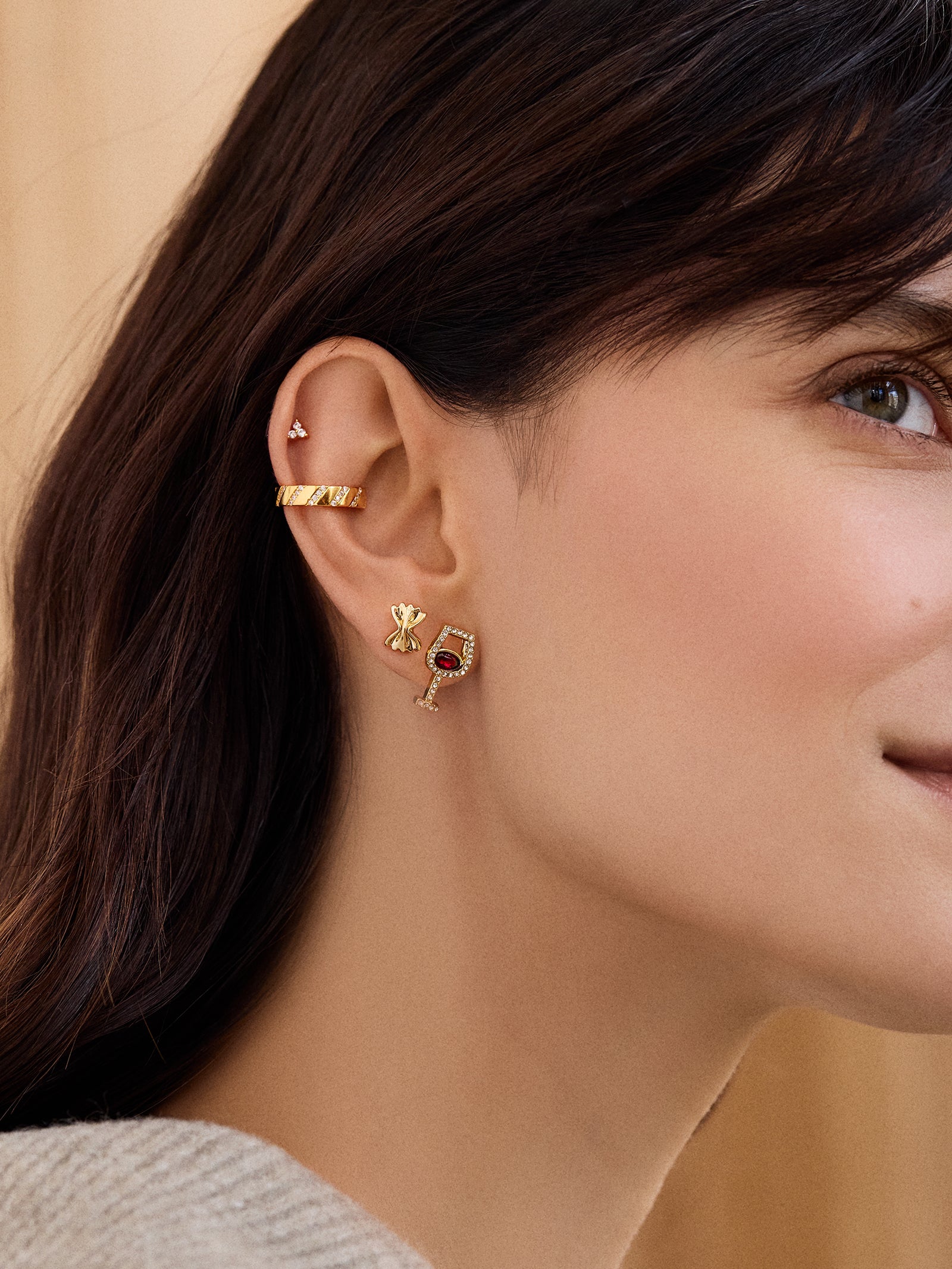 Endless Pastabilities Earring Set - Red Wine Earring Set-Blues Comming