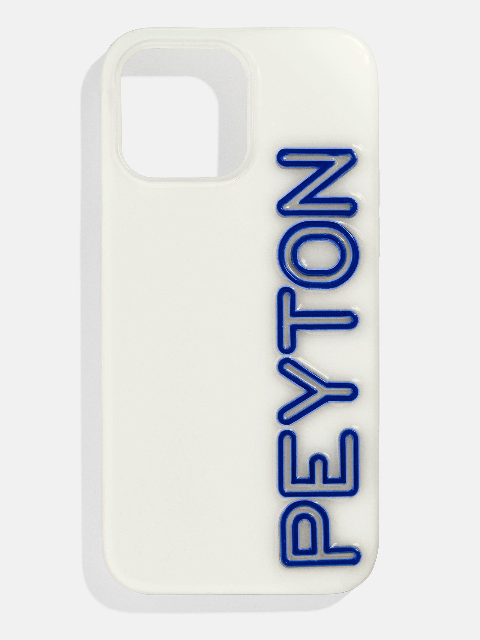 Fine Line Custom iPhone Case - White/Cobalt Blue-Blues Comming