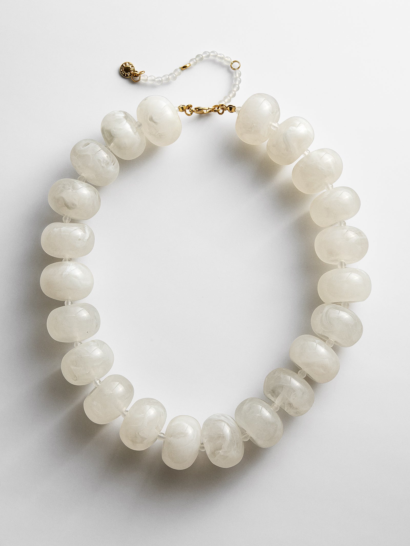 Joan Semi-Precious Necklace - White-Blues Comming