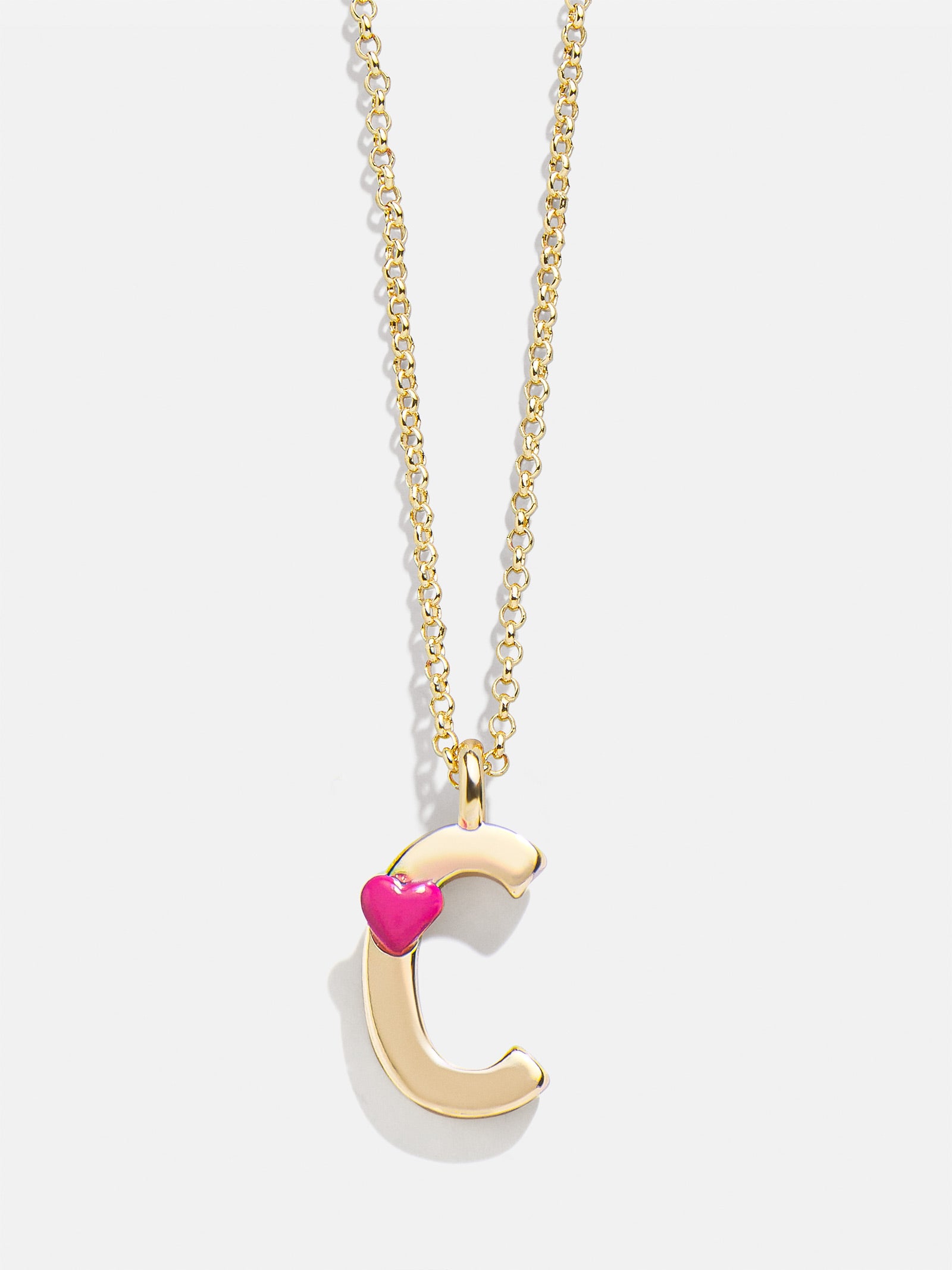 Kids' Heart Initial Necklace - Gold-Blues Comming