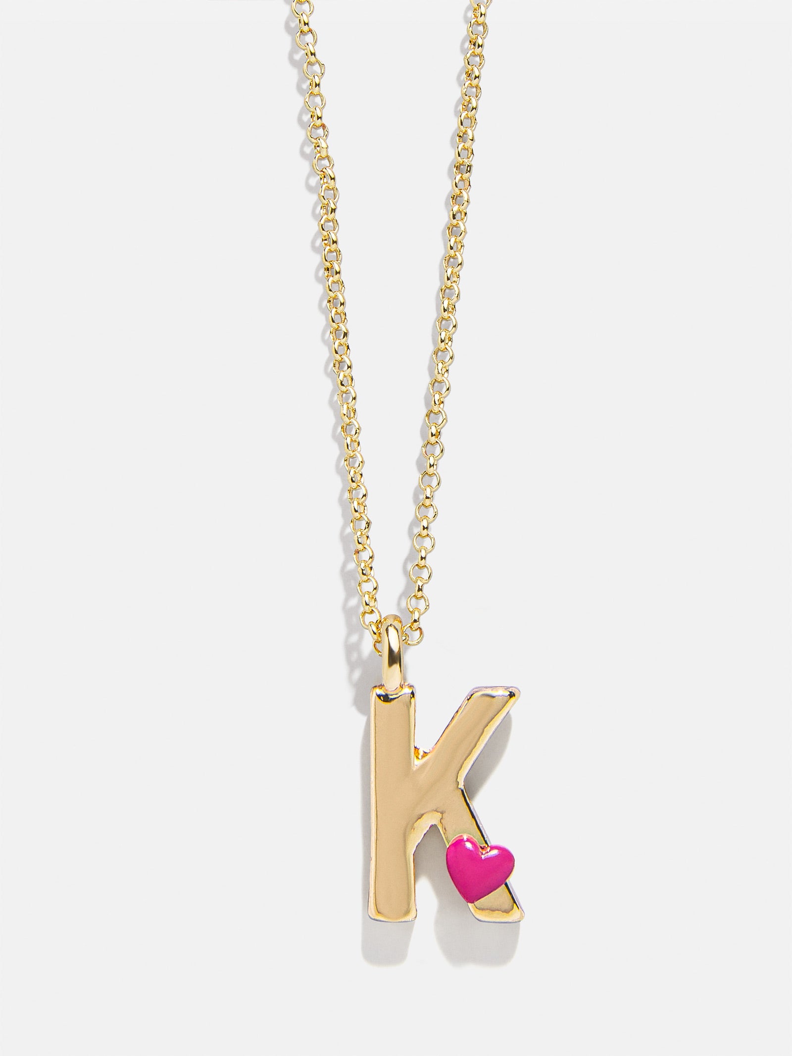 Kids' Heart Initial Necklace - Gold-Blues Comming