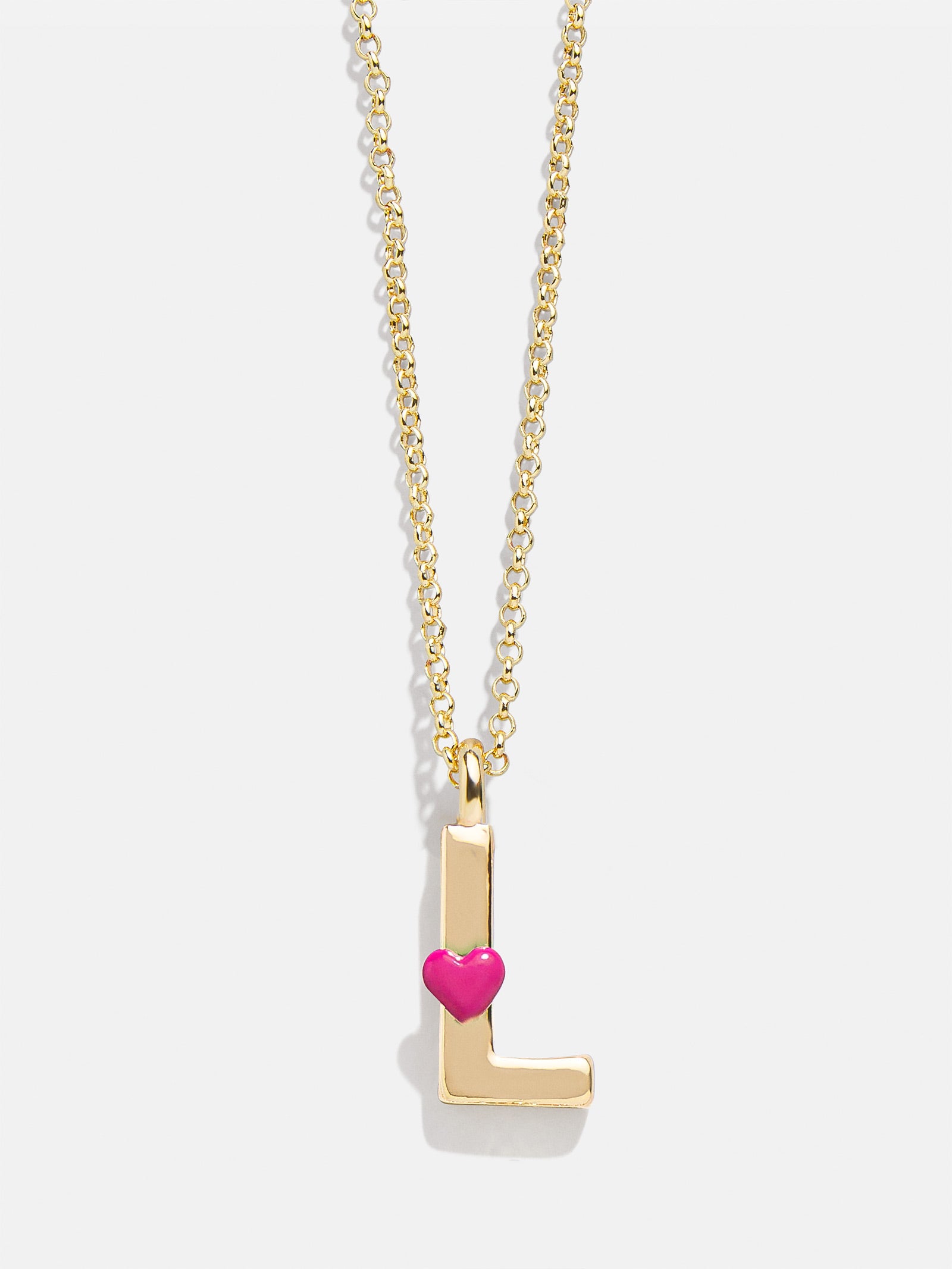 Kids' Heart Initial Necklace - Gold-Blues Comming