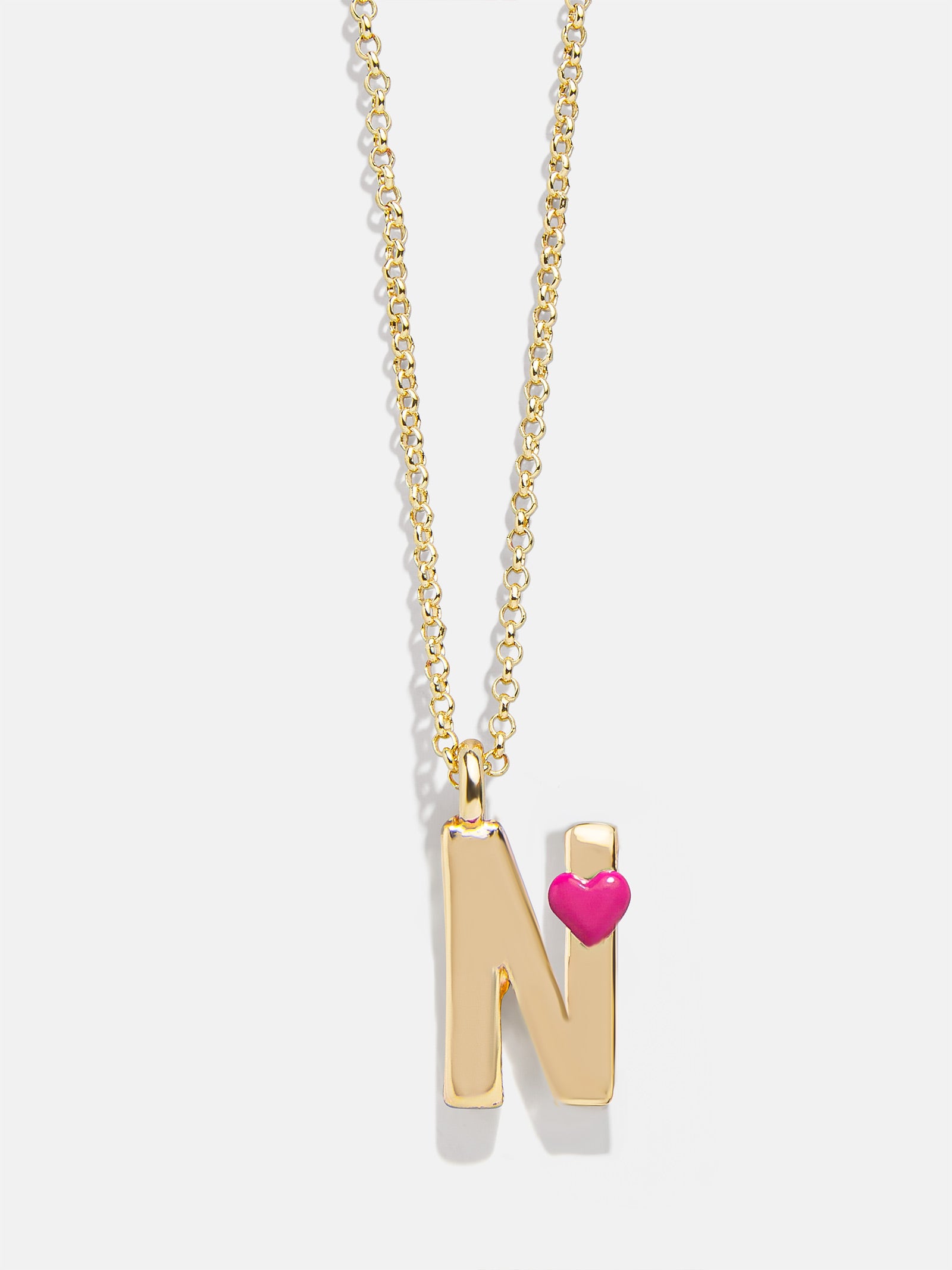 Kids' Heart Initial Necklace - Gold-Blues Comming