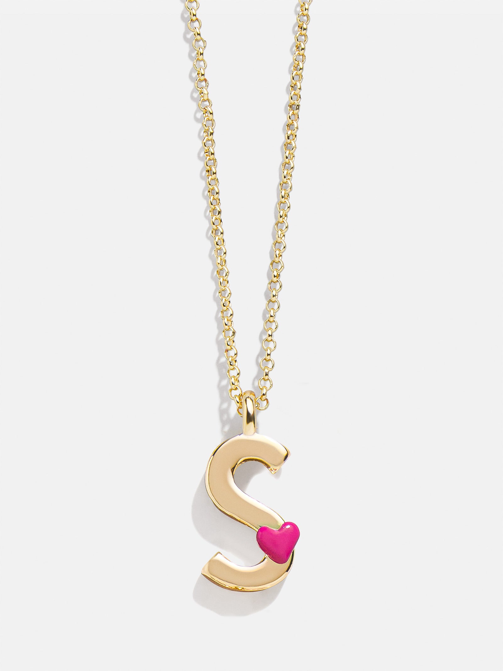 Kids' Heart Initial Necklace - Gold-Blues Comming
