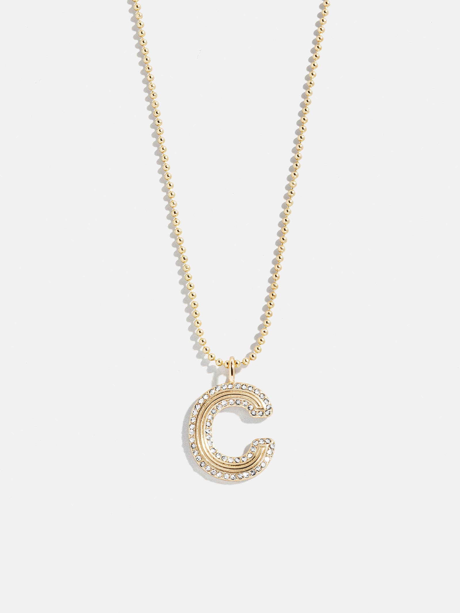 Arianna Initial Necklace - Gold/Pavé-Blues Comming