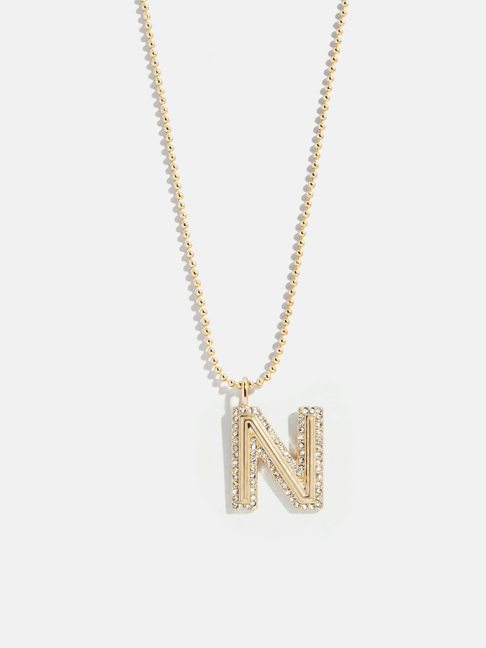 Arianna Initial Necklace - Gold/Pavé-Blues Comming