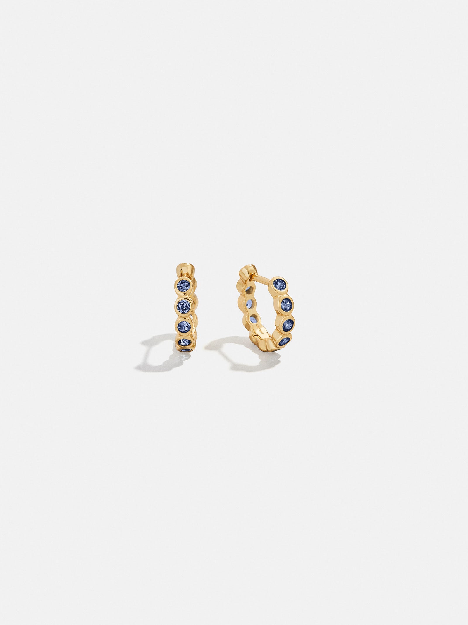Jessica 18K Gold Plated Sterling Silver Birthstone Earrings - Sapphire-Blues Comming