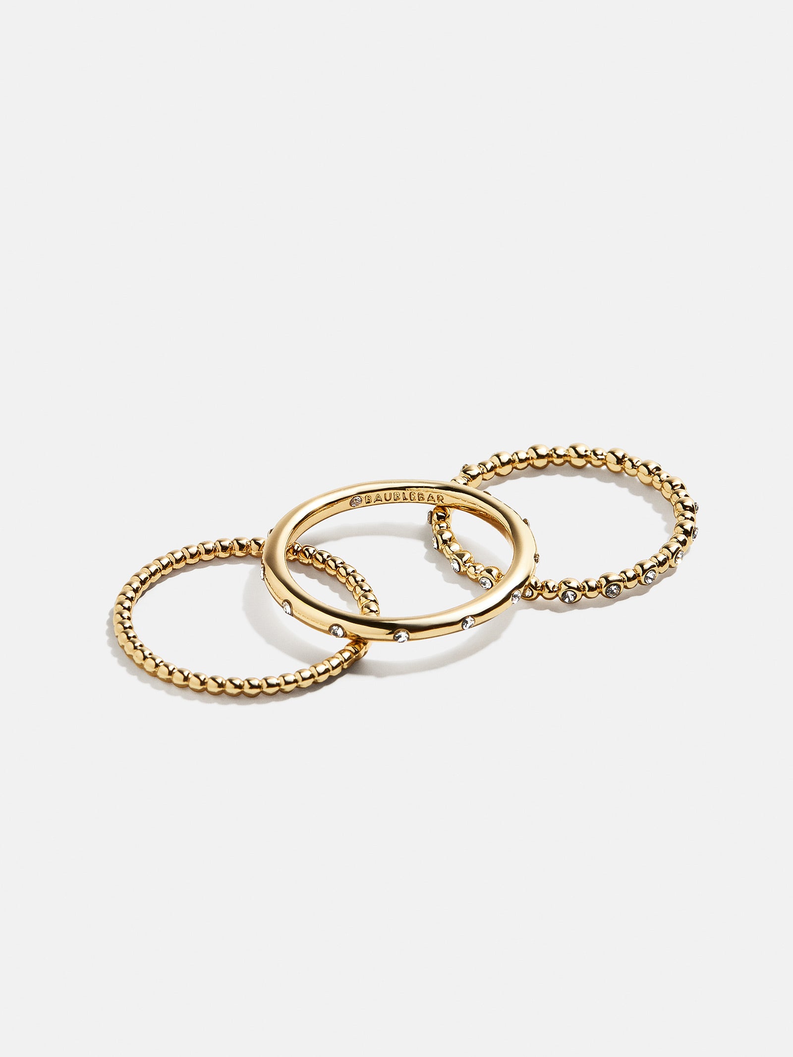 Gabriela Ring Set - Gold/Pavé-Blues Comming